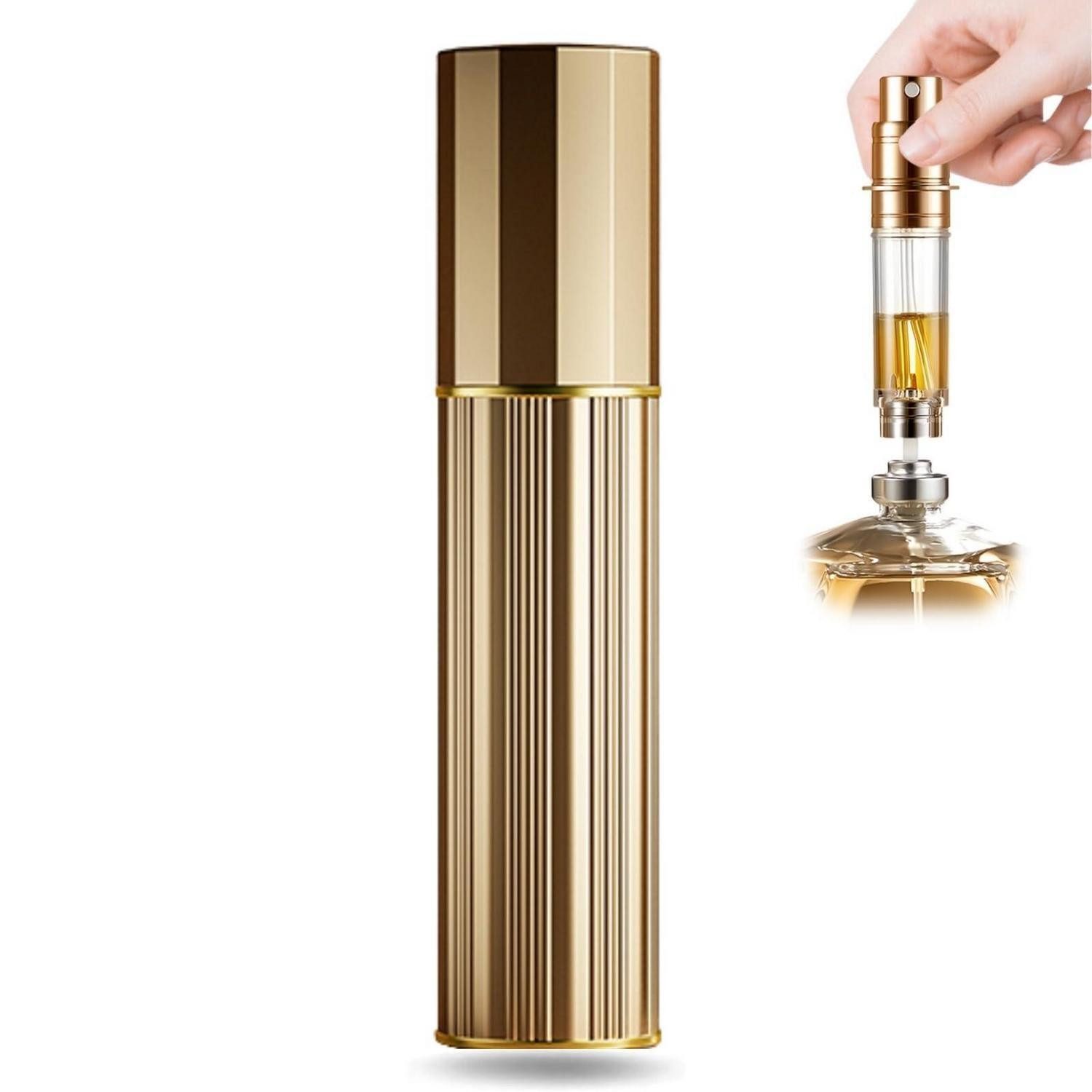 LuxusKollektion Parfümzerstäuber Parfümzerstäuber nachfüllbar 10ml Gold