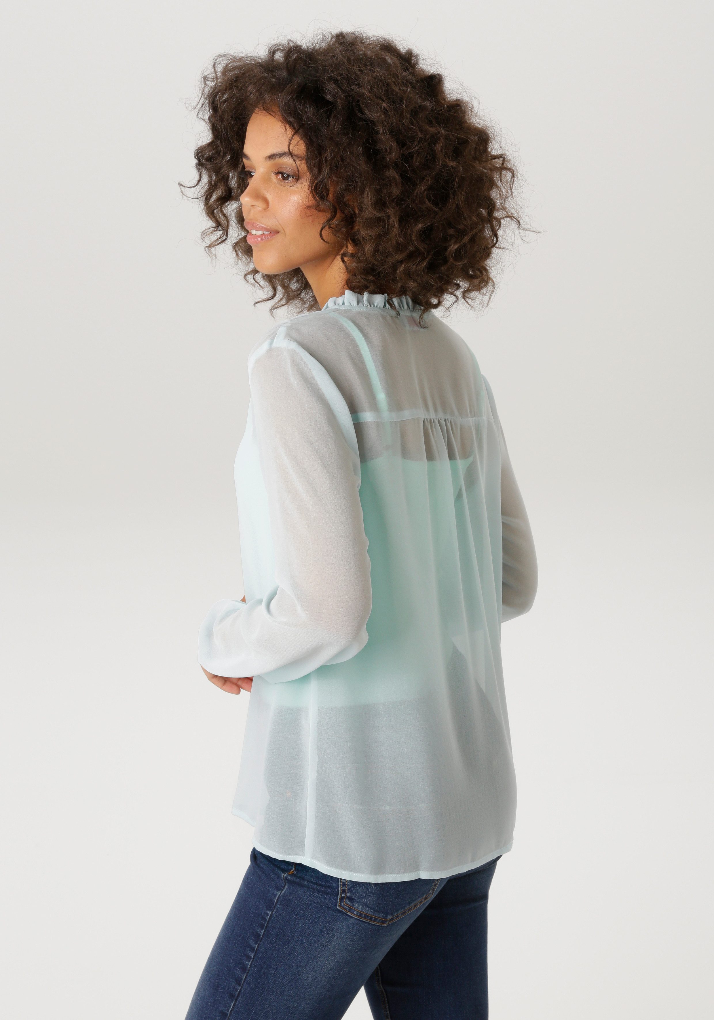 Aniston CASUAL Schlupfbluse im trendigen Pastell – Bild 2 von 5