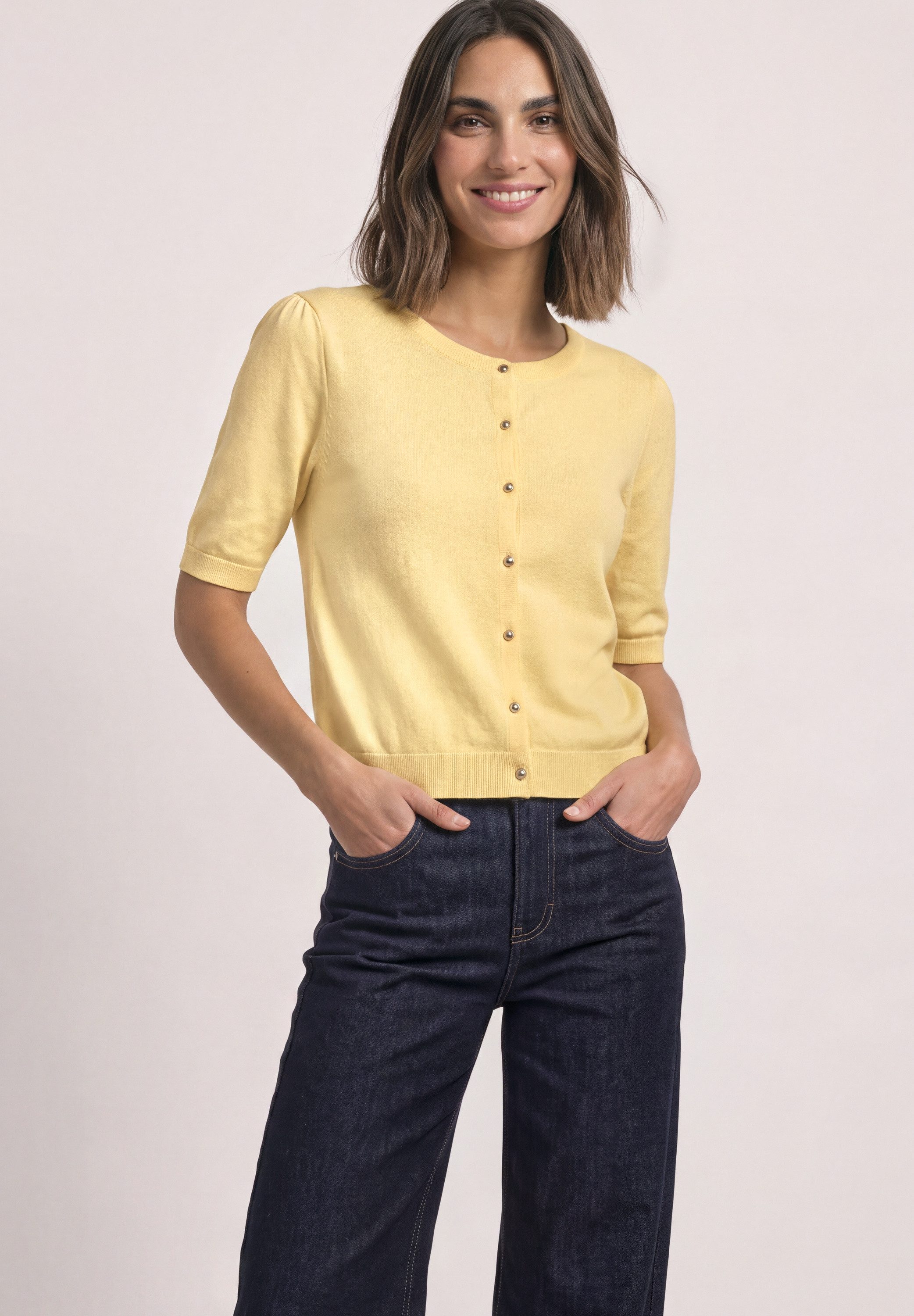 STREET ONE Cardigan mit Rundhalsausschnitt