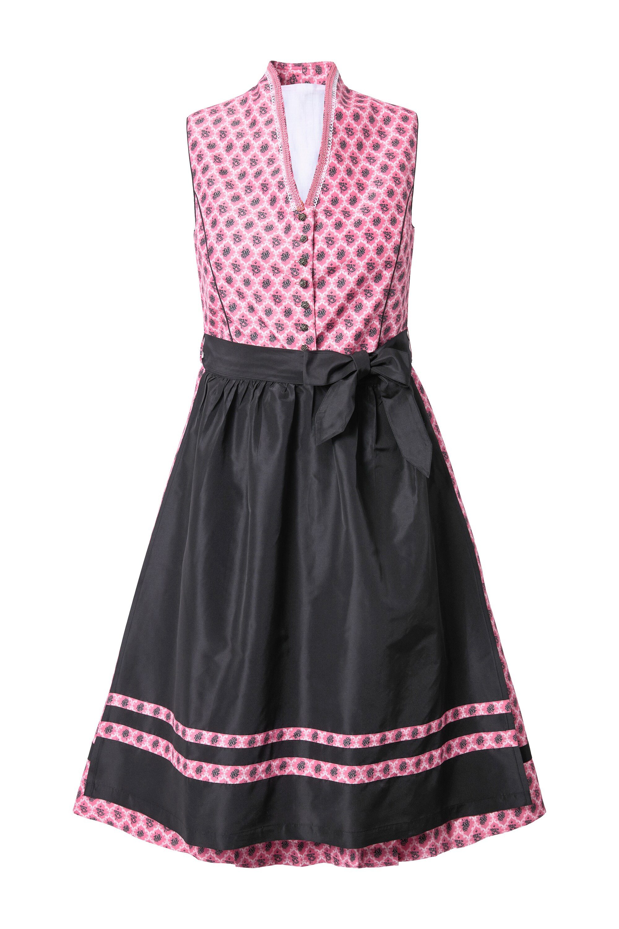 Ulla Popken Dirndl Dirndl Ornamente Stehkragen günstig online kaufen