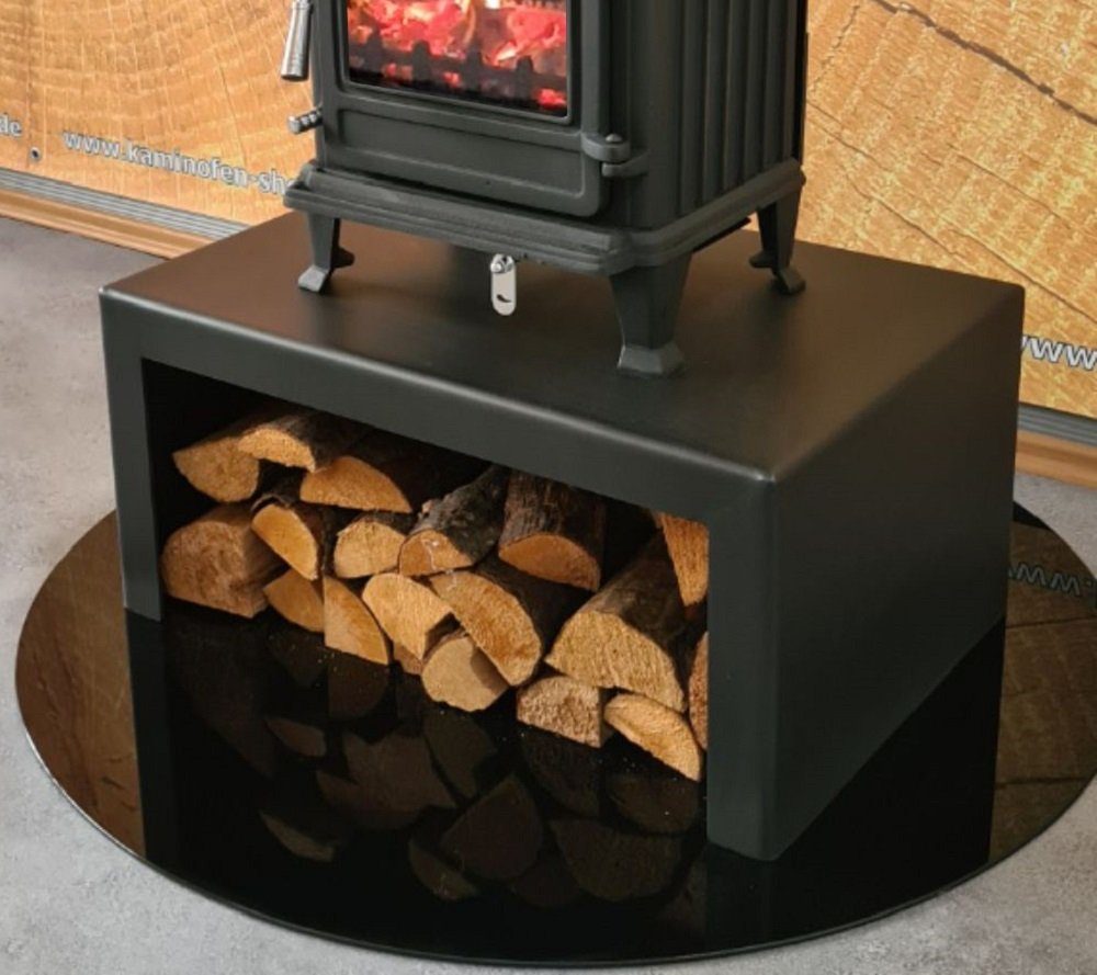 ECOfoxx Untergestell Kaminuntergestell für Kaminöfen L75xB50xH35cm Ofenbank Ständer