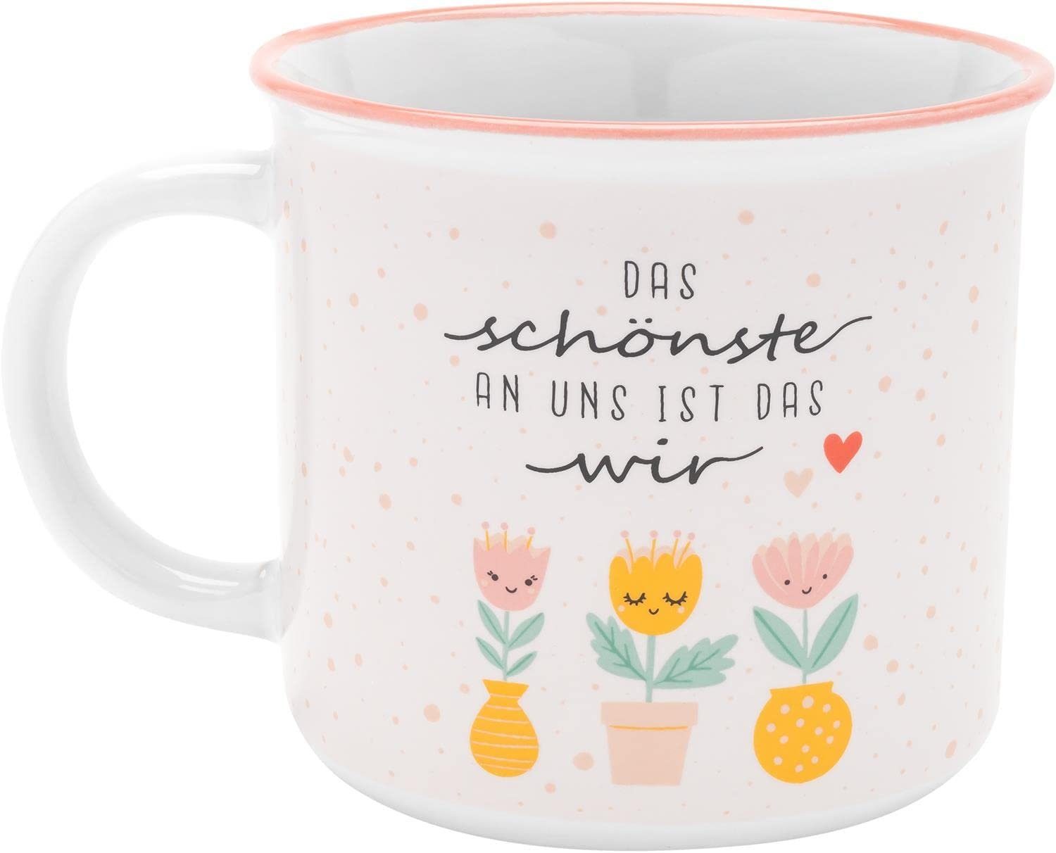 Sheepworld Tasse Sheepworld Tasse Kaffeetasse Teetasse 38cl für Lieblingsmenschen Wir, Material: Steinzeug
