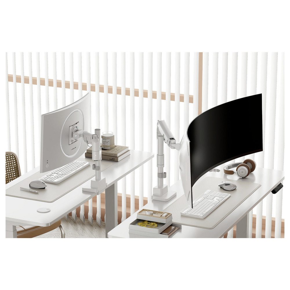 Digitus Monitor-Halterung Digitus Monitor-Tischhalterung 1 Display(s) 144,8 cm (57) Weiß Drehb
