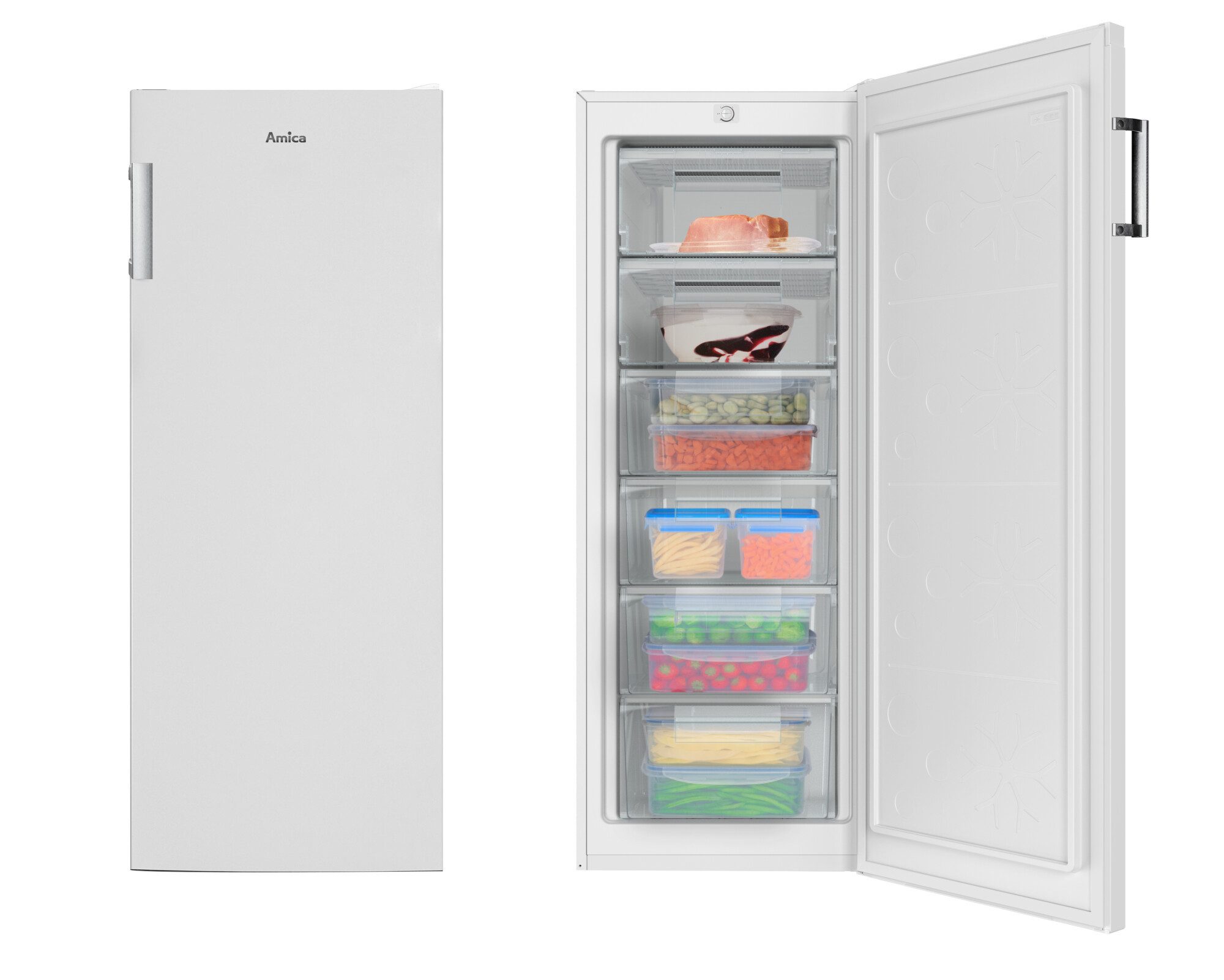 Amica Gefrierschrank GS 324 190 W, 144.00 cm hoch, 54.00 cm breit, Energieeffizienzklasse: C