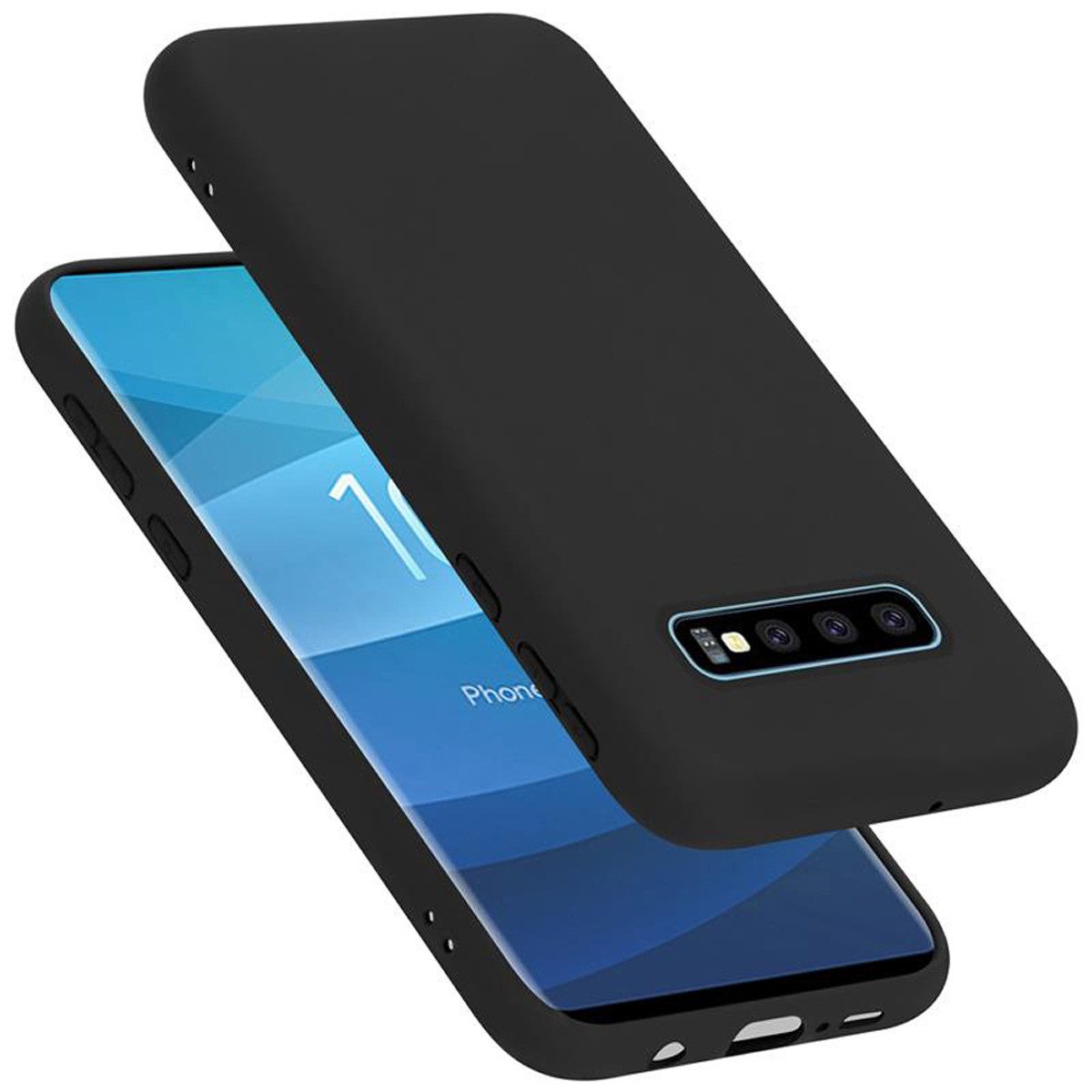 Cadorabo Handyhülle für Samsung Galaxy S10 PLUS Hülle Samsung Galaxy S10 PLUS, Flexible Hülle TPU Silikon Schutzhülle Back Cover Case