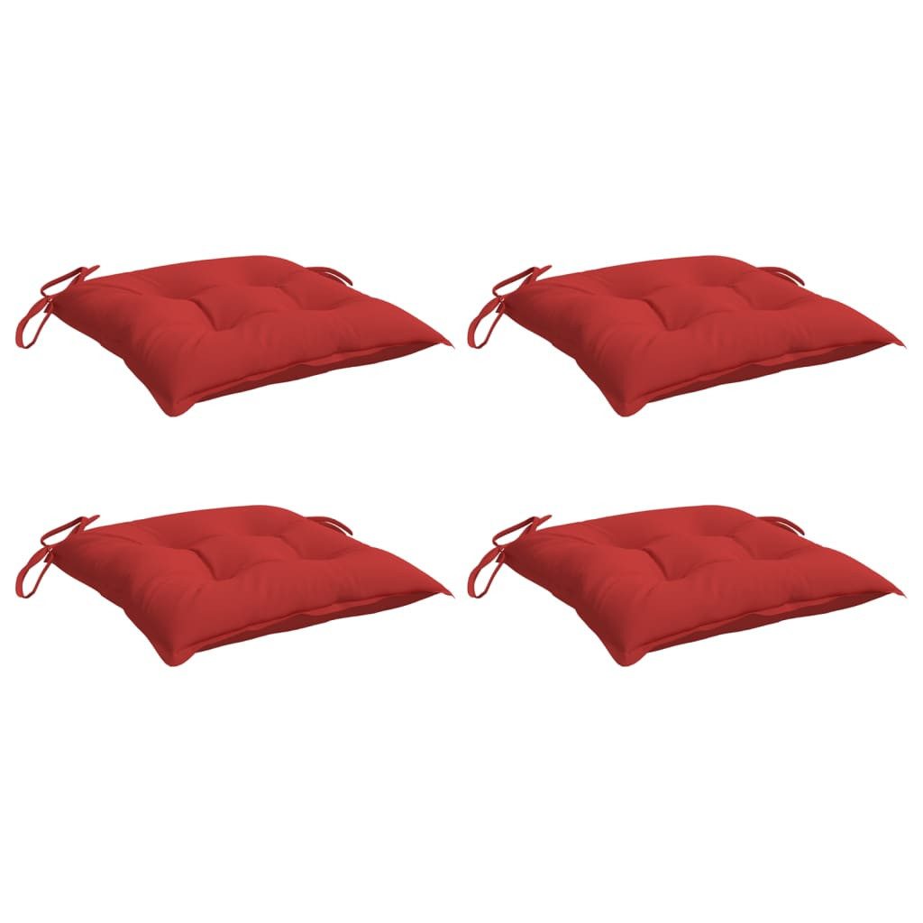 vidaXL Sitzauflage Palettenkissen 4 Stk. Rot günstig online kaufen
