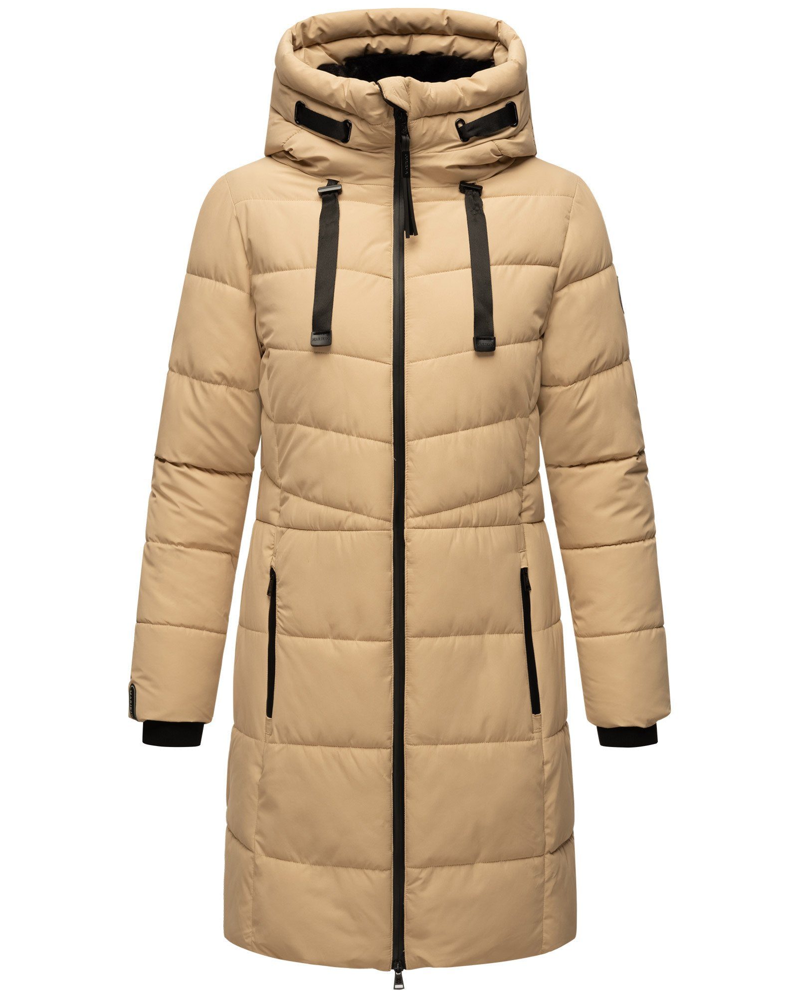 Marikoo Winterjacke Natsukoo XVI Stepp Mantel mit großer Kapuze