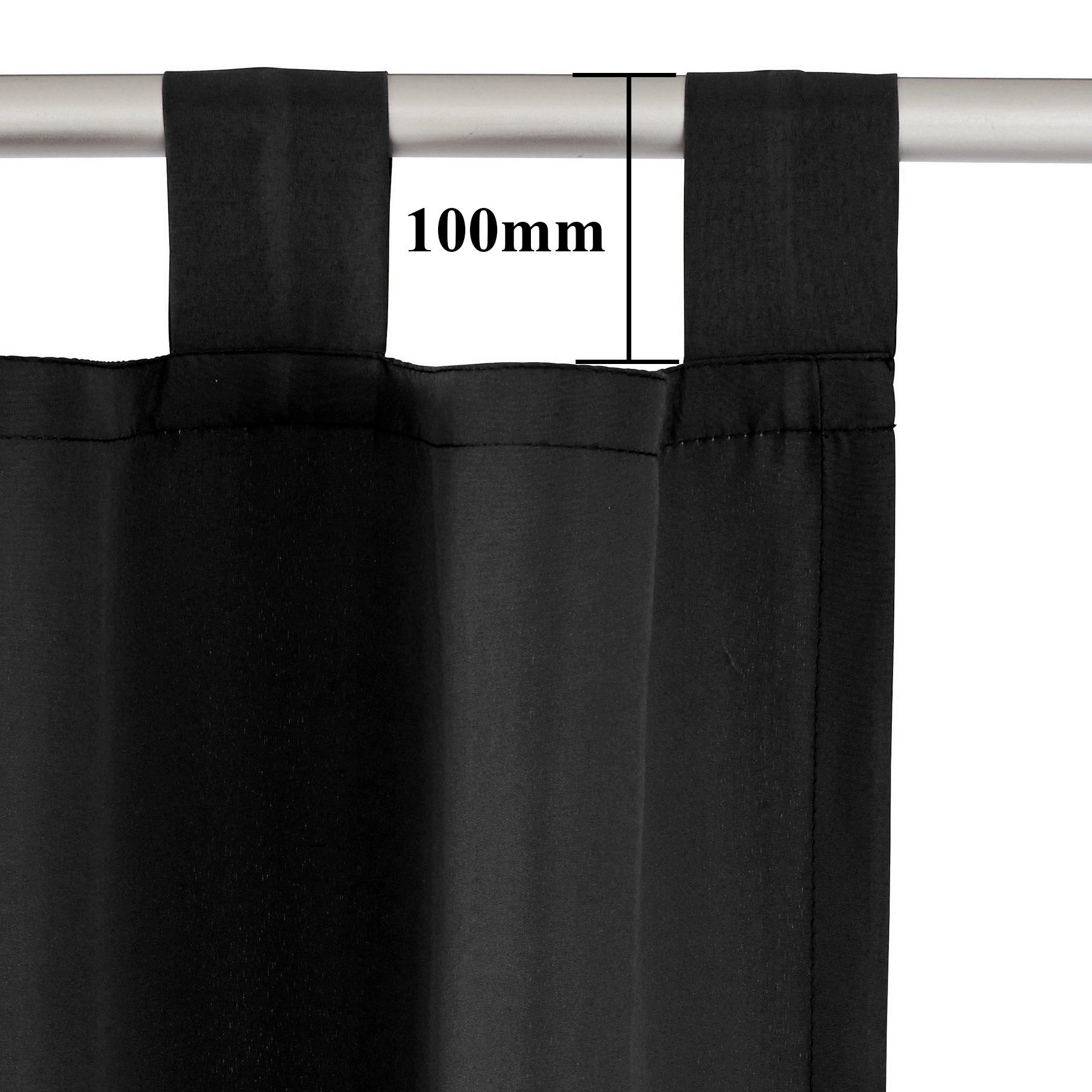 OTTO home Vorhang Raja mit Schlaufen, 2er Pack, blickdicht, Topseller (2 St), Schlaufen, blickdicht, Polyester, 2er-Set, Bestseller, einfarbig, modern, pflegele – Bild 3 von 5
