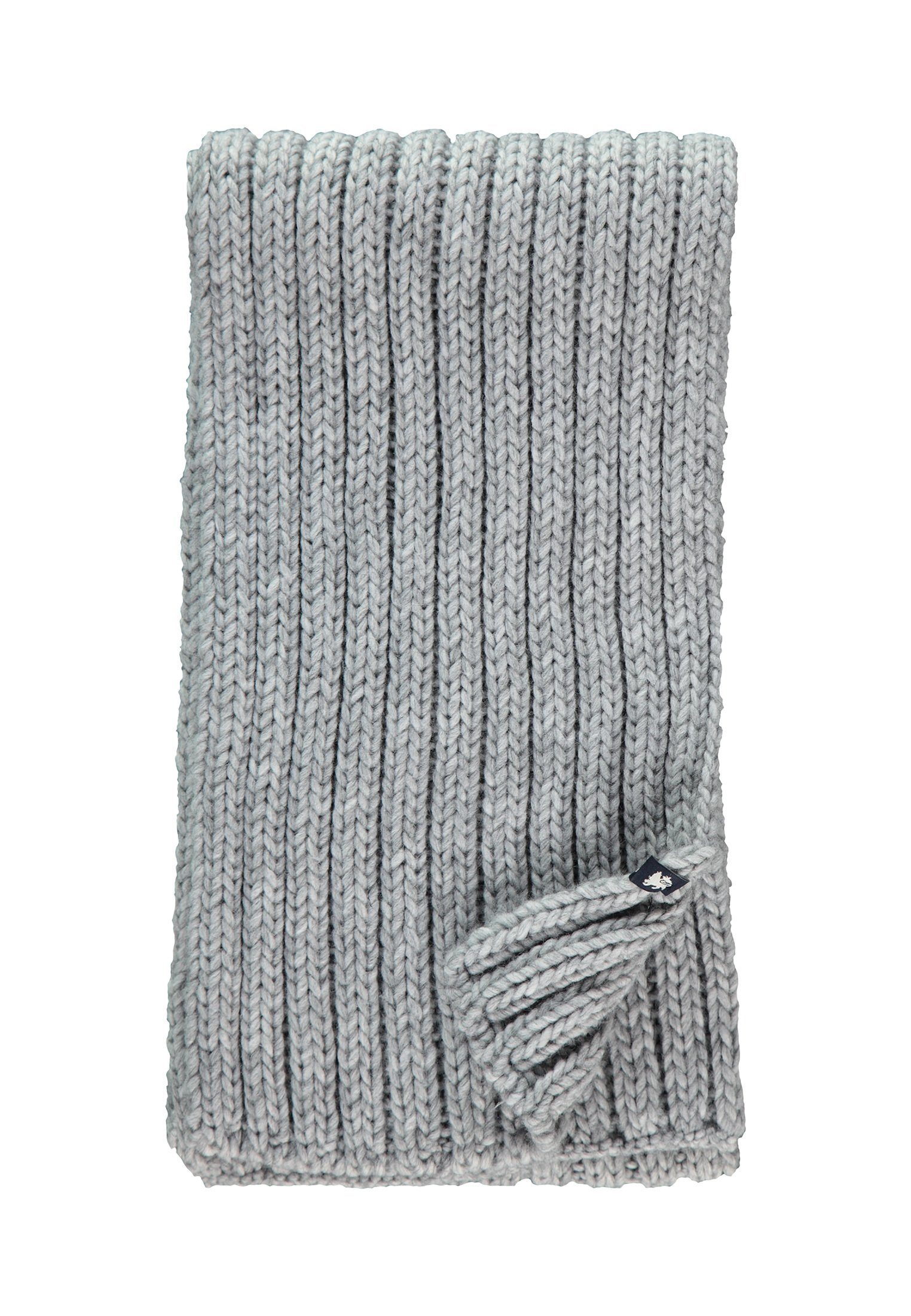 LERROS Strickschal LERROS Schal, Rippstrick MID GREY MELANGE