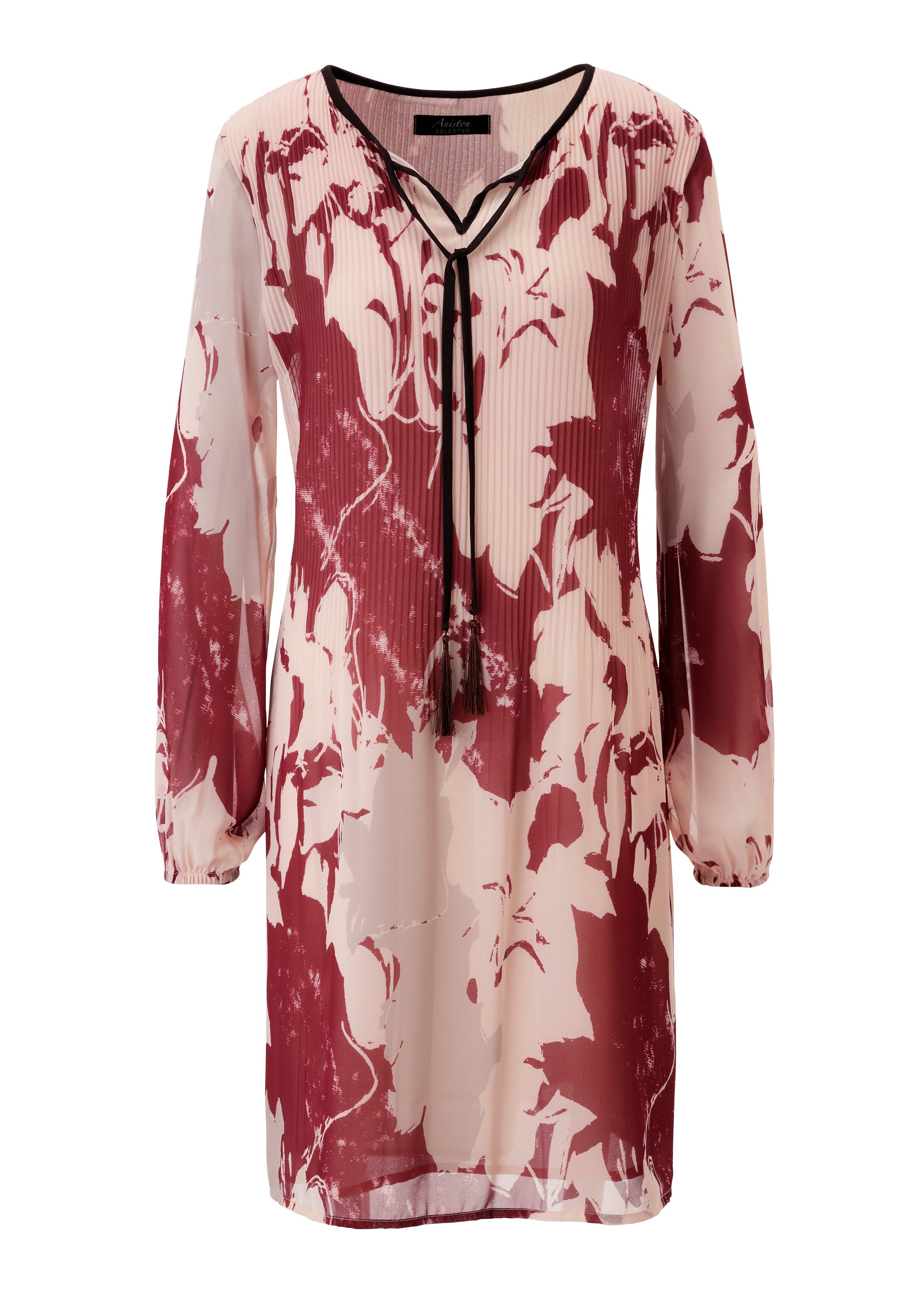 Aniston SELECTED Plisseekleid zarter Chiffon mit Plissee und Body gefüttert - NEUE KOLLEKTION – Bild 5 von 5
