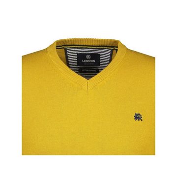 LERROS Rundhalsshirt gelb regular (1-tlg)