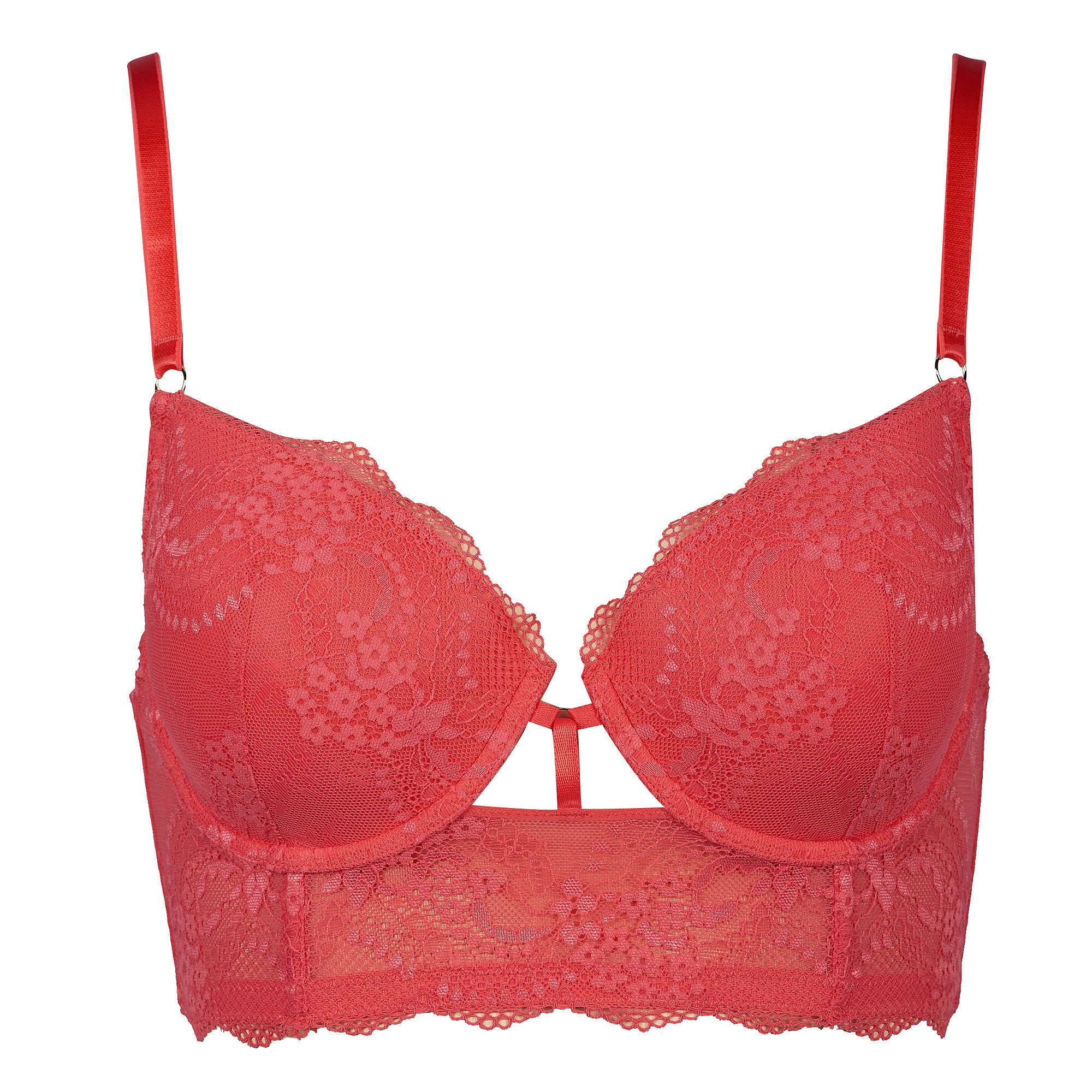 After Eden D-cup & up Longline-BH Maite mit Schale, mit Bügel, mit Spitze, mit Riemchen, feminin