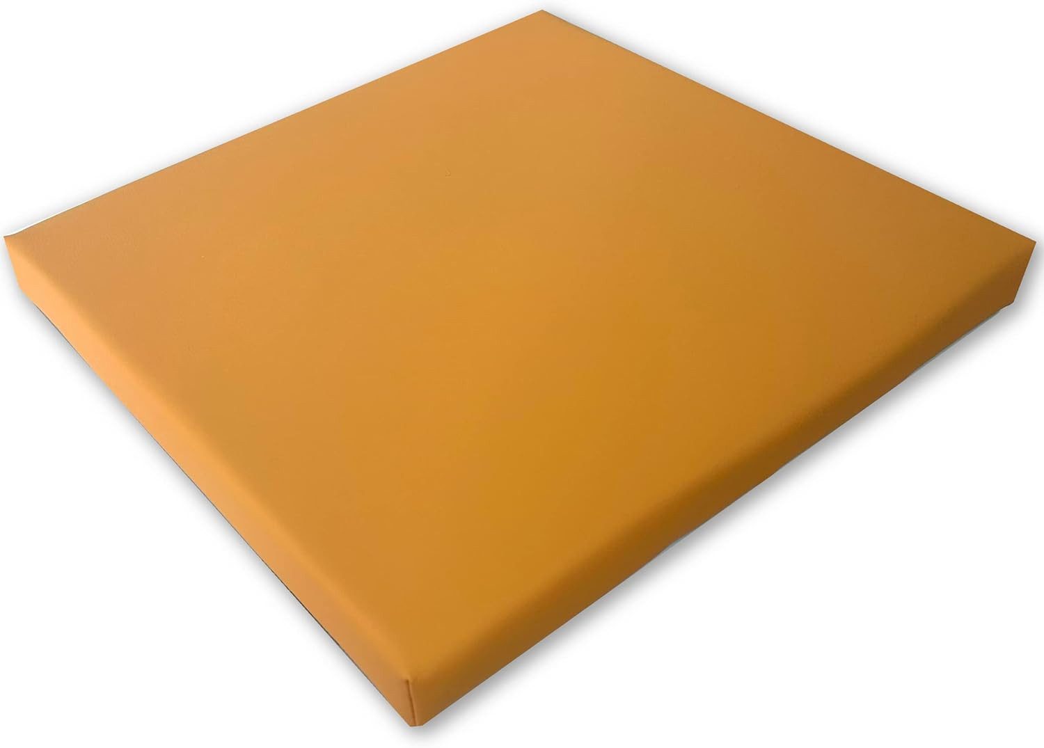 kissenfabrik-juwan Sitzkissen Pflegeleichtes Stuhlkissen in Vielen Farben - Schaumtoff - Kunstleder, Bankkissen 40 x 40 x 4 cm Kunstleder für Haus und Garten