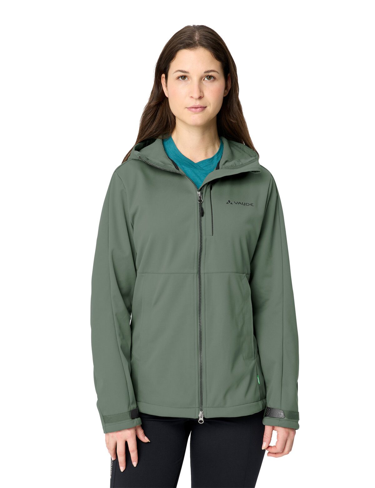 VAUDE Softshelljacke Women's All Year Elope Softshell Jacket II mit Reißverschluss, normale Länge, aus Polyester