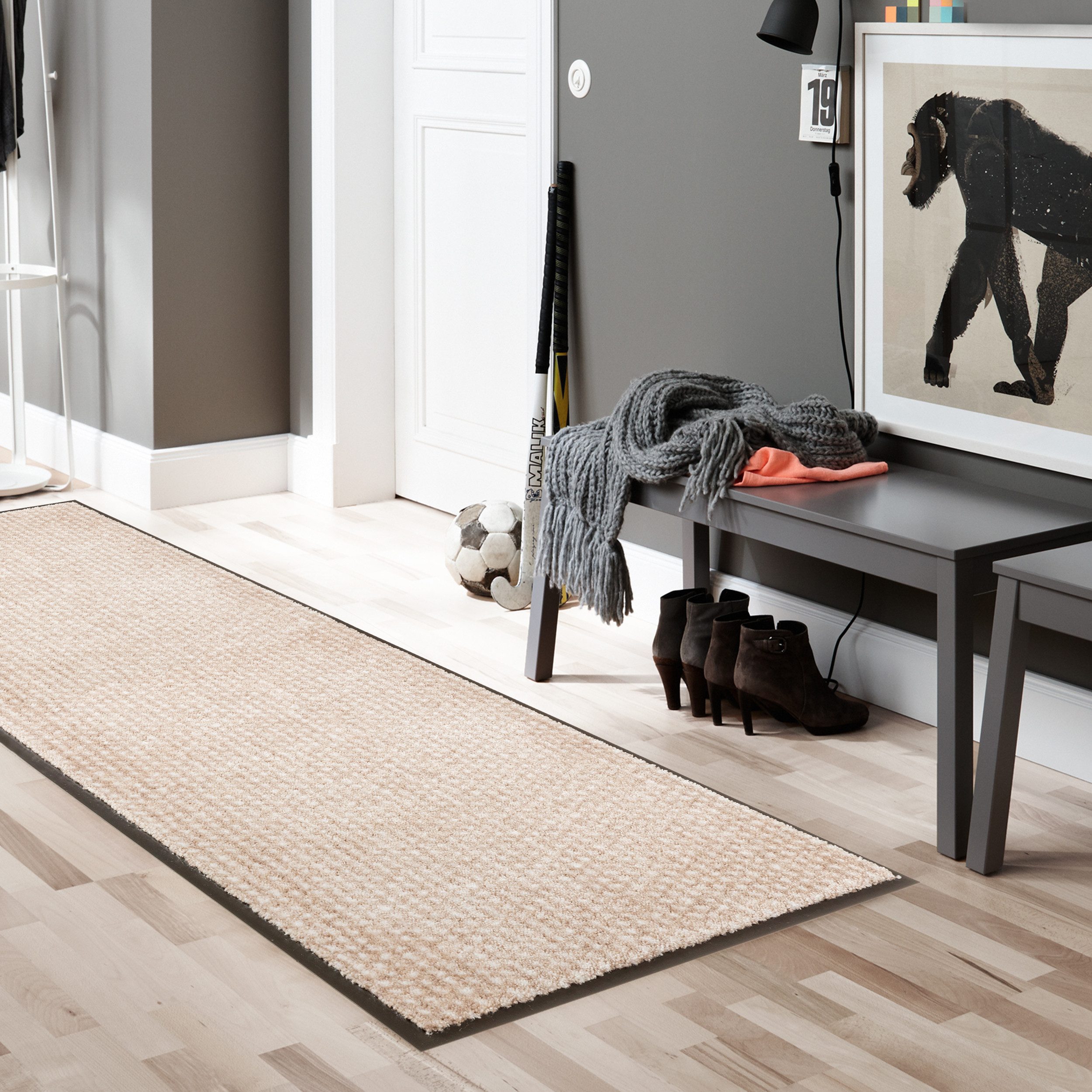 SCHÖNER WOHNEN-Kollektion Läufer Miami 002, rechteckig, Höhe: 7 mm, Schmutzfangläufer, Schmutzfangteppich, Schmutzmatte, waschbar