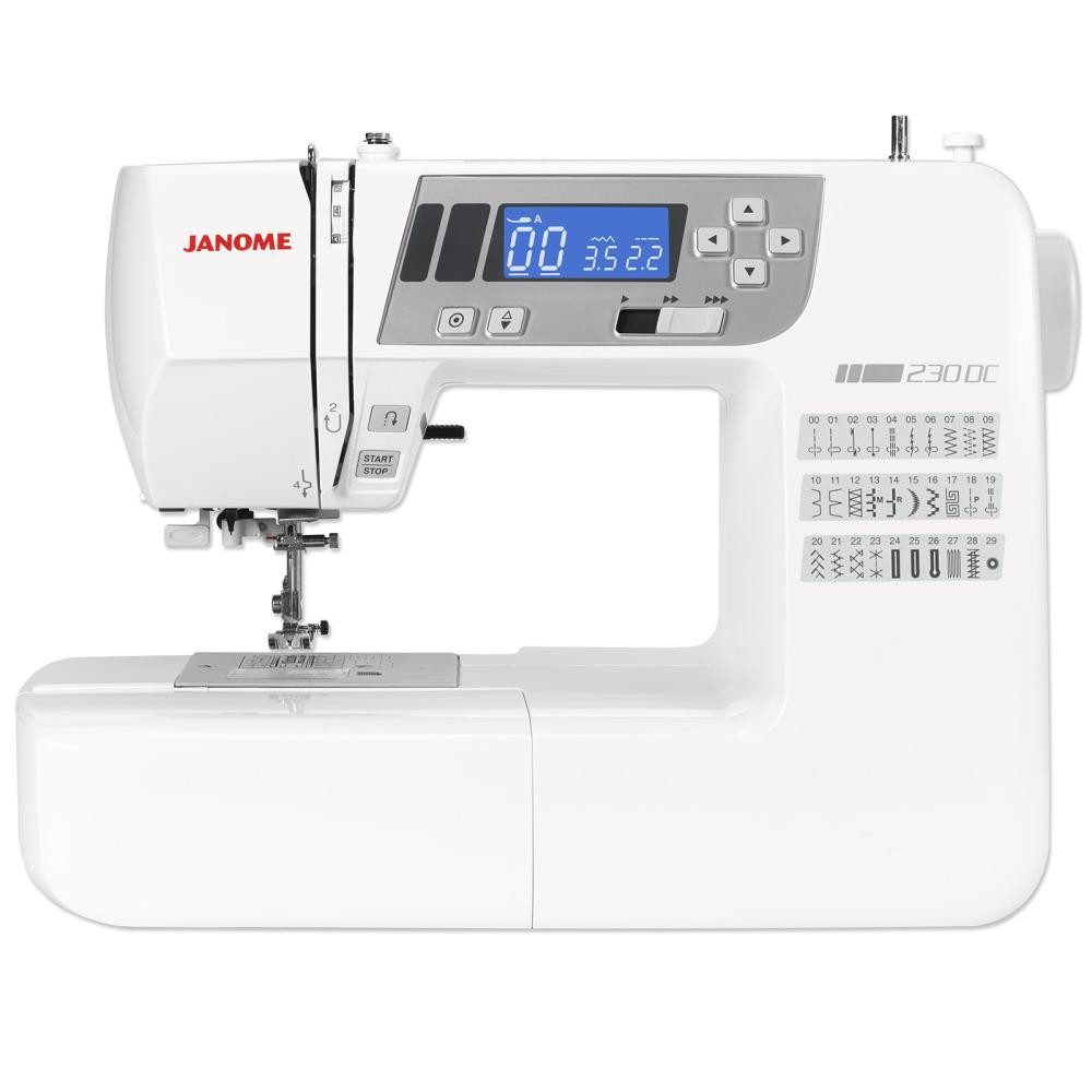 Janome Nähmaschine - 230 DC, 30 Programme, verstellbarer Füßchendruck