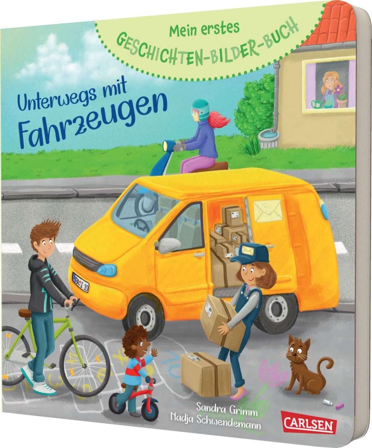 Mein erstes Geschichten-Bilder-Buch: Unterwegs mit Fahrzeugen / Sandra Grimm