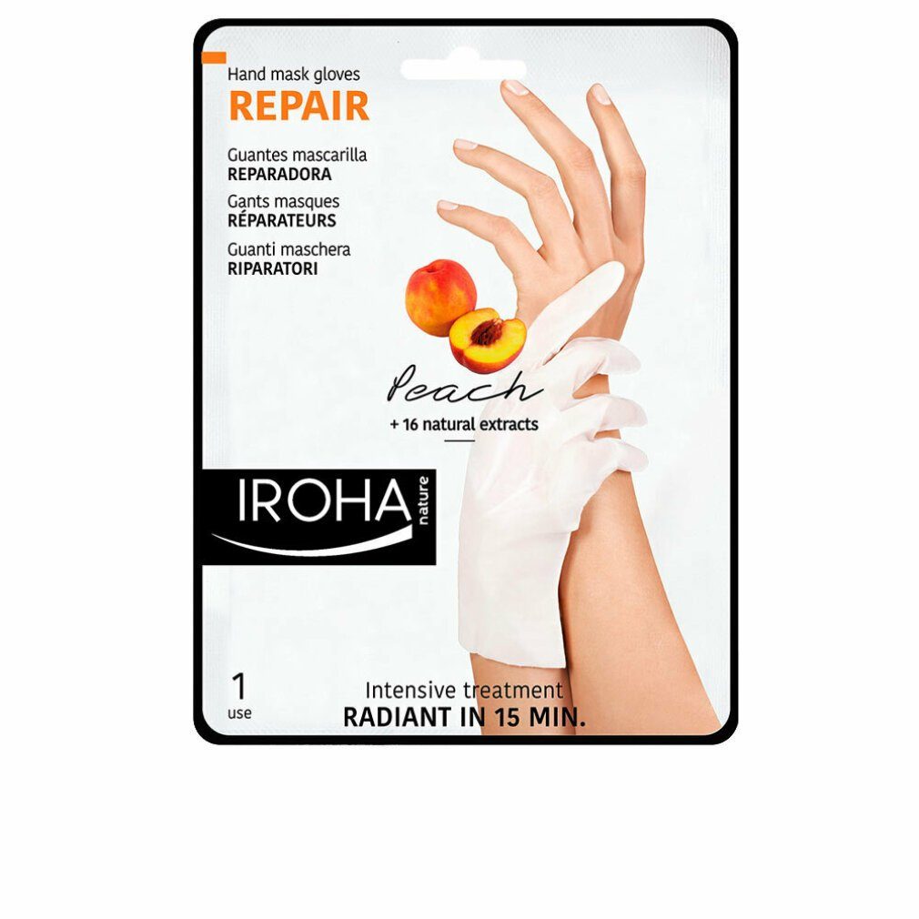 Iroha Handschuhmaske PEACH hand gloves nail & repair mask