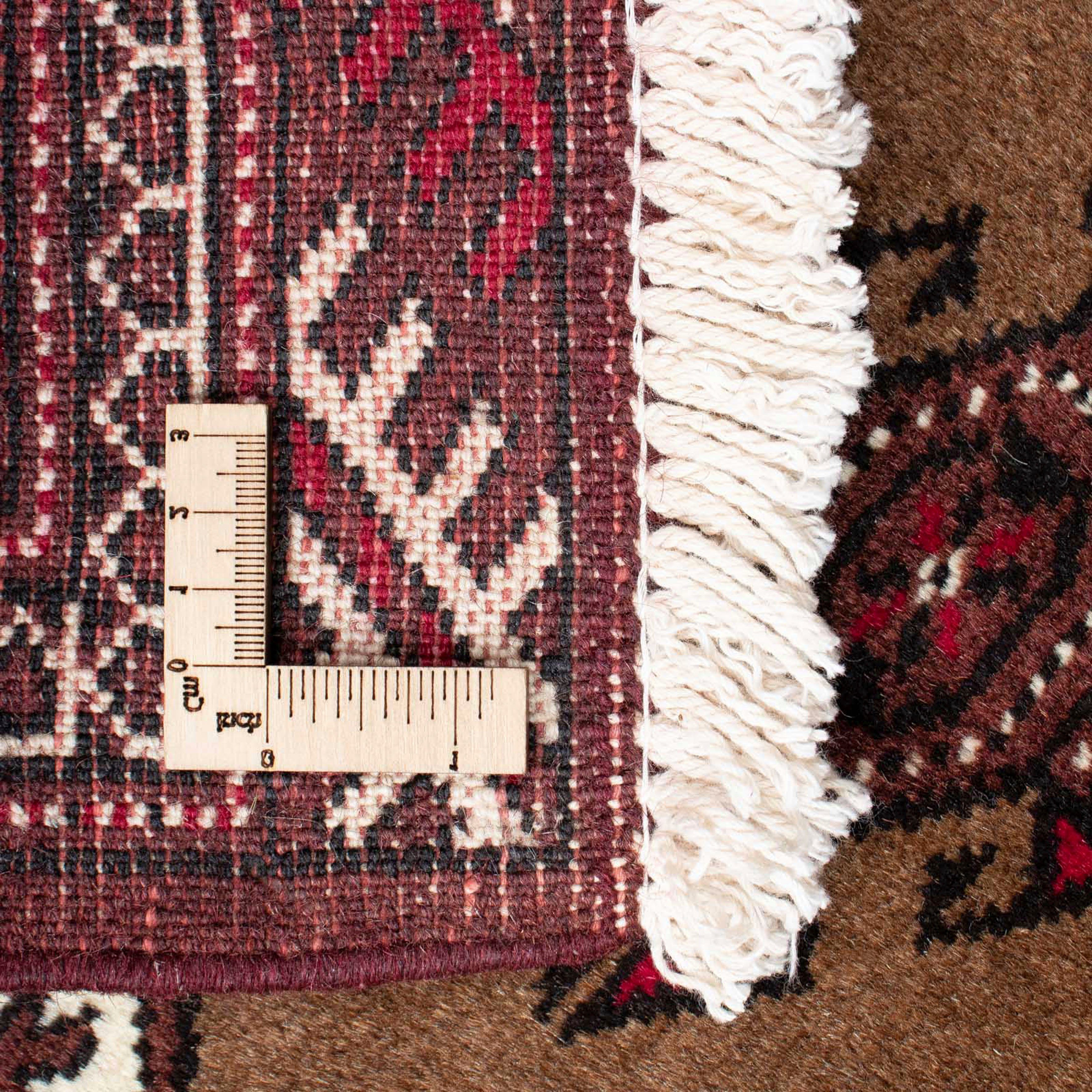 Orientteppich Belutsch mit Handgeknüpft, morgenland, Wohnzimmer, 102 8 Einzelstück - Höhe: cm Zertifikat - mm, x braun, rechteckig, 151