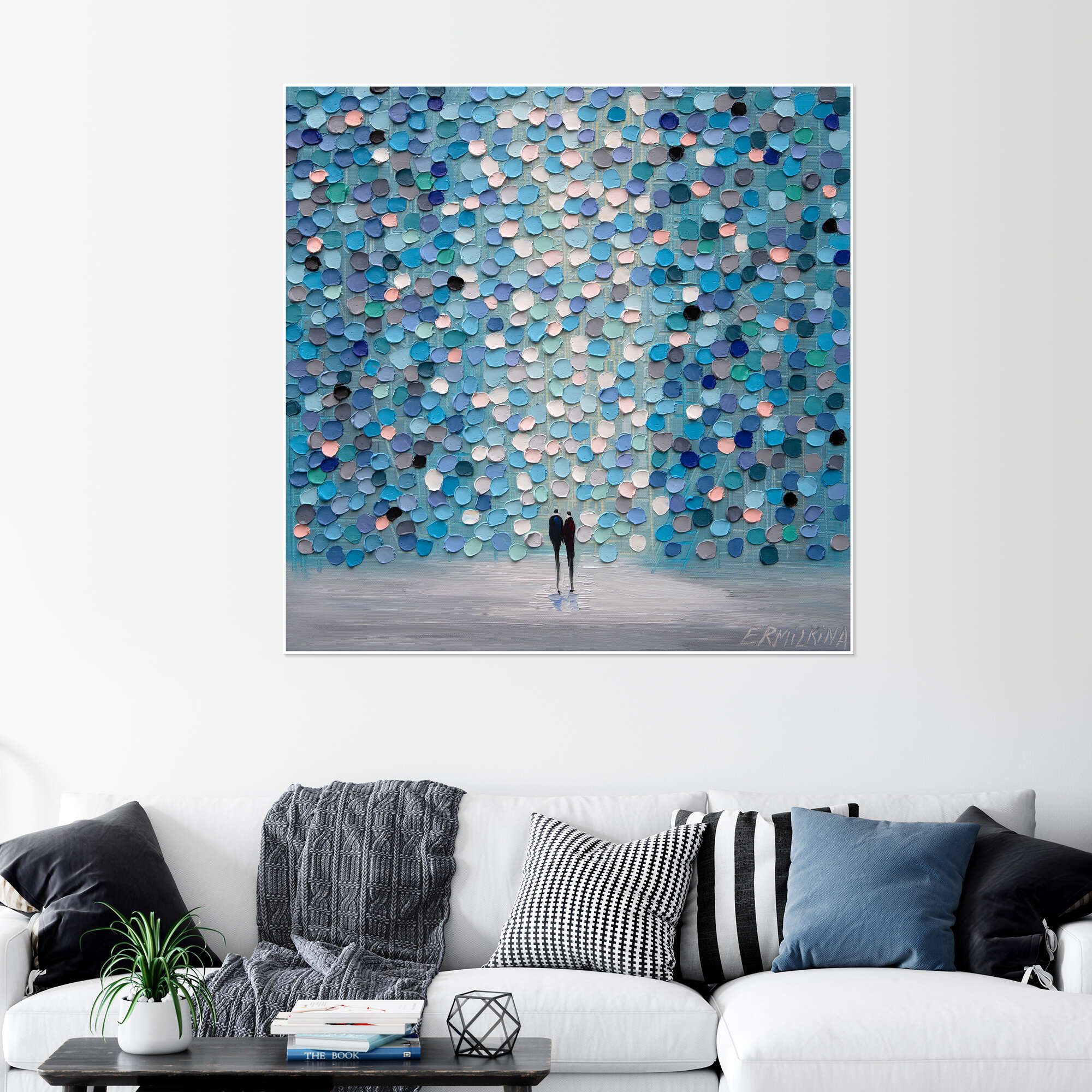 Posterlounge Wandbild Erleuchtung Zur Blauen Stunde, Ekaterina Ermilkina, erhältlich als Poster, Leinwandbild, Wandsticker oder Acrylglasbild