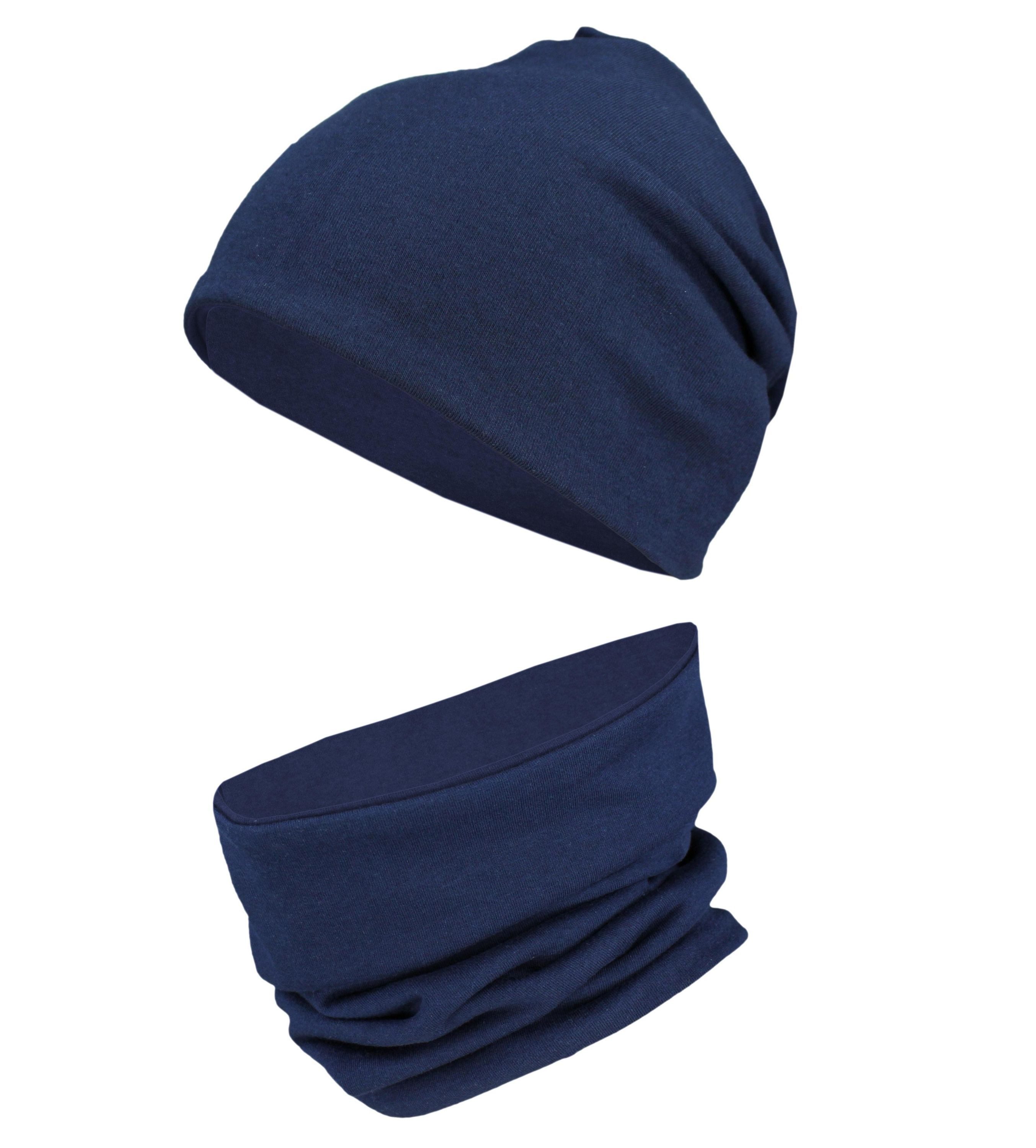 Beanie TupTam Unisex Kinder Beanie Mütze Schlauchschal Set