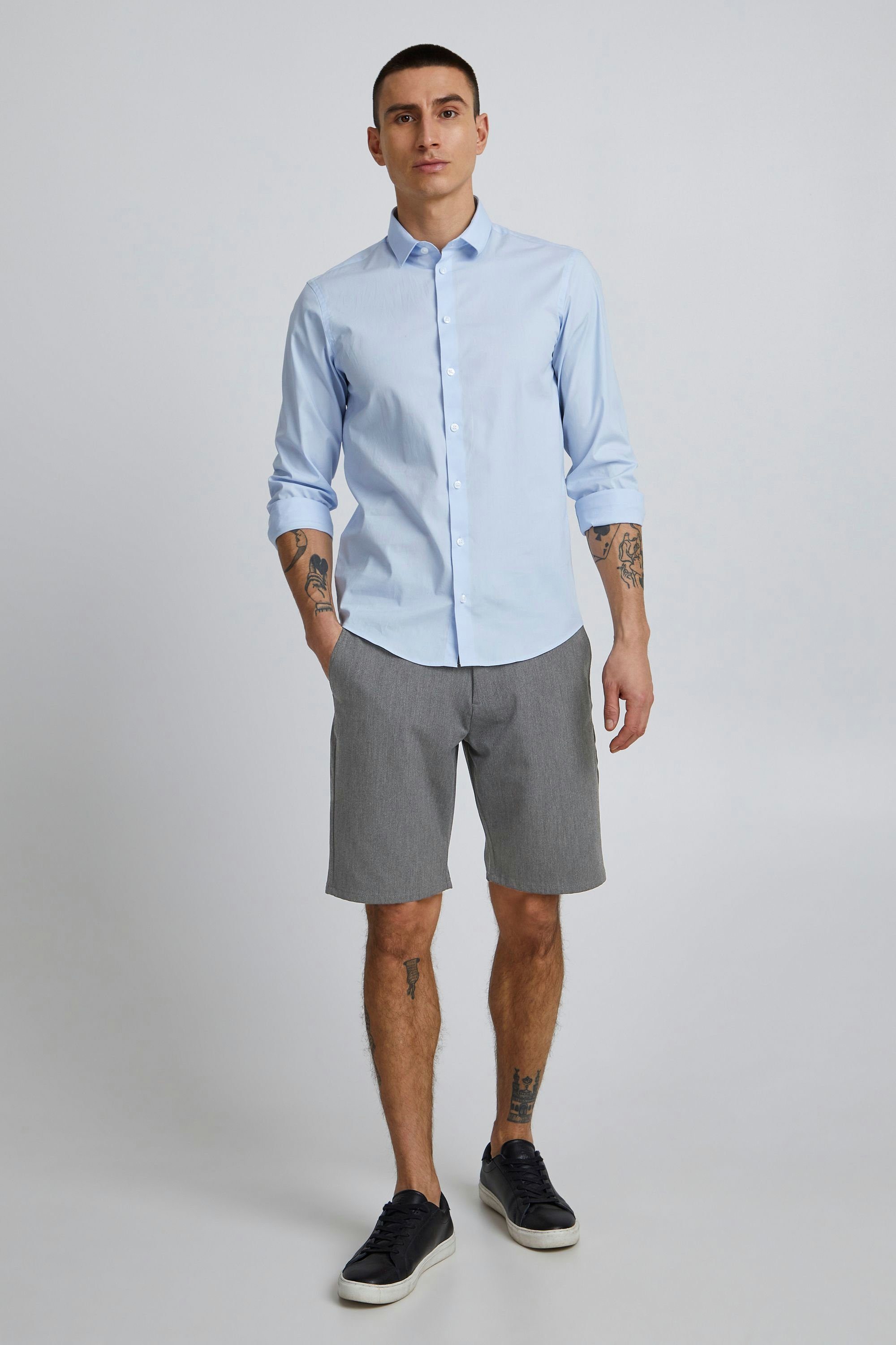 7193104, GREY - !Solid - (798254) Chinoshorts Chinoshorts M Frederic Shorts MED 21200394 mit Gürtelschlaufen