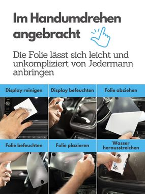 DISSKIN Disskin Displayschutzfolie für Volkswagen ID Buzz mit 12" Display für ID Buzz Entertainment System 12 Zoll, Displayschutzfolie, 1 Stück, Anti-Fingerabdruck-Beschichtung, Selbstheilend mit Wärme