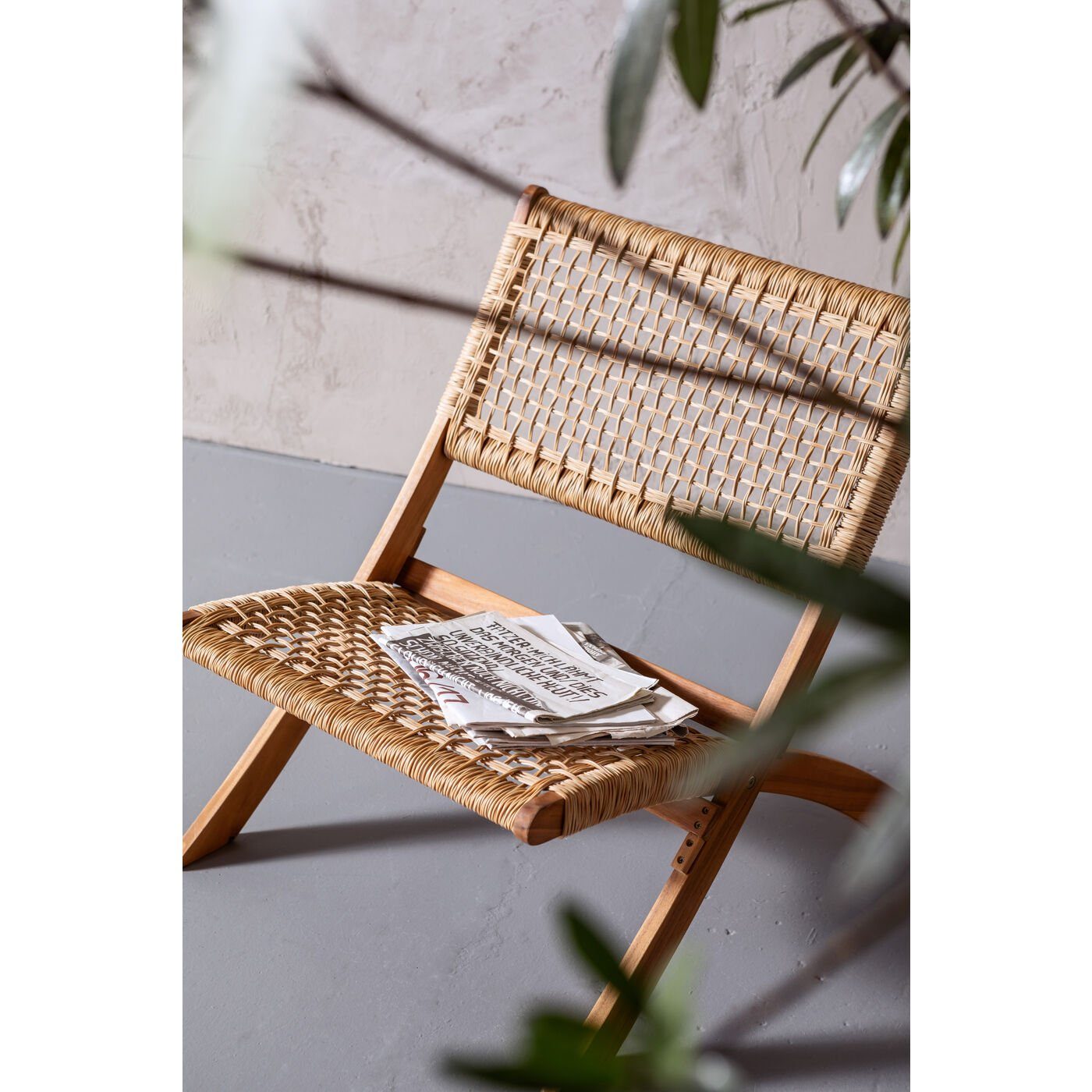 Kare Design Klappstuhl Copacabana, Rattanoptik