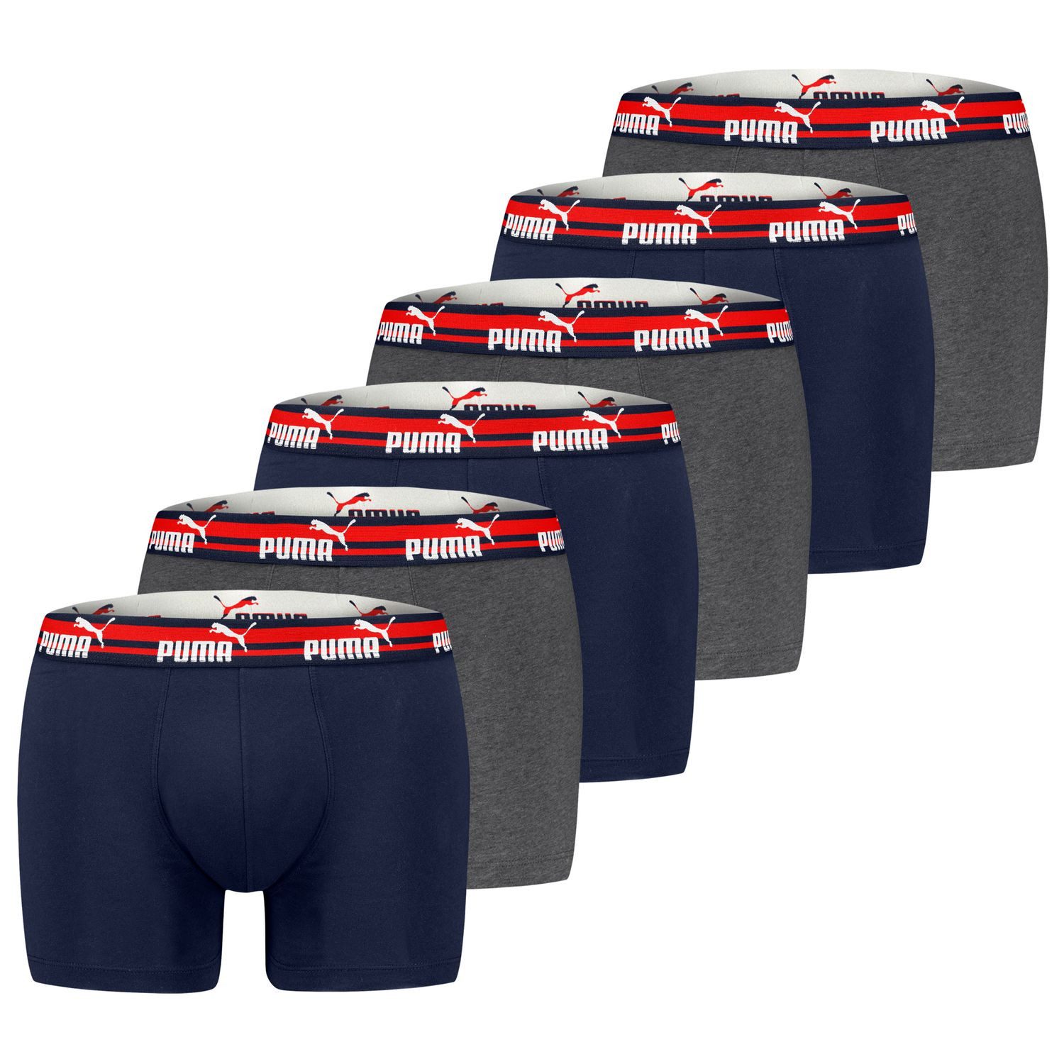 PUMA BODYWEAR Boxershorts Everyday Boxer (Sparpack, 6er-Pack) Boxershorts PUMA MEN EVERYDAY BOXER 6er Pack
