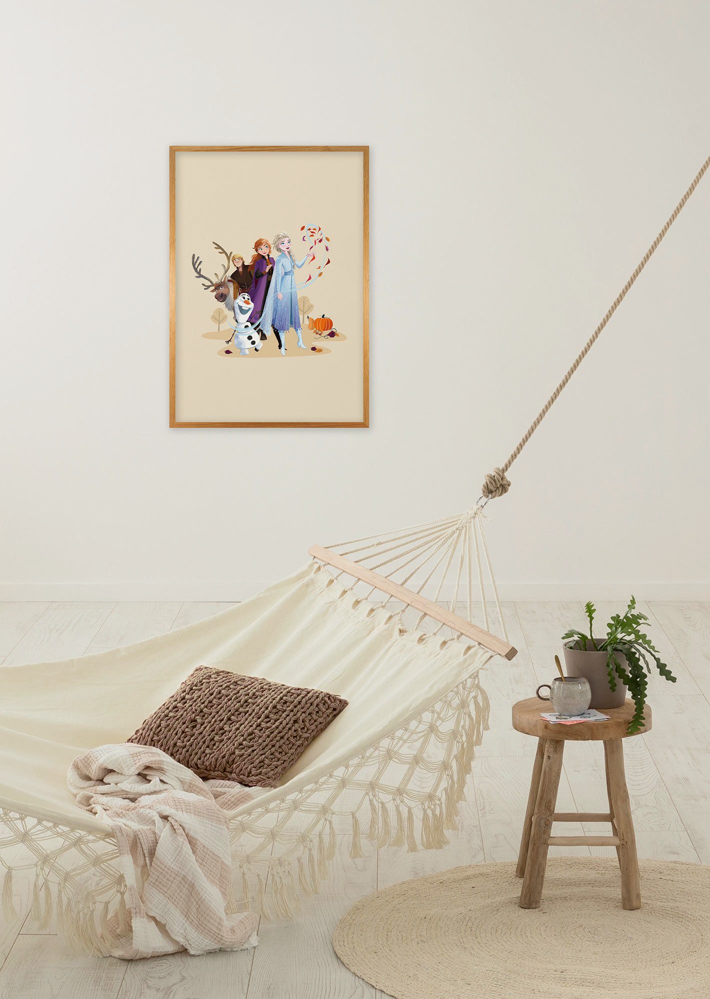 Komar Wandbild Disney Frozen Autumn Feeling, Disney (Set, 1 St), 30 x 40 cm (Breite x Höhe) - Kinderzimmer, Dekoration