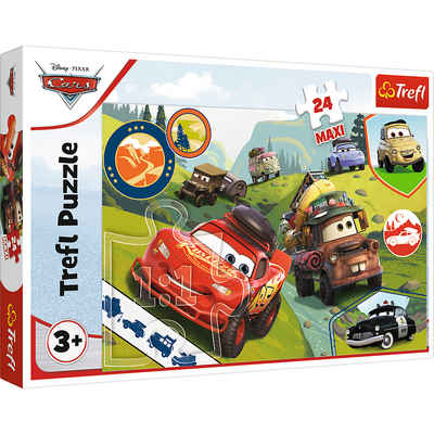 Trefl Puzzle »Trefl 14352 Disney Pixar Cars 24 Teile Maxi Puzzle«, 24 Puzzleteile, Made in Europe