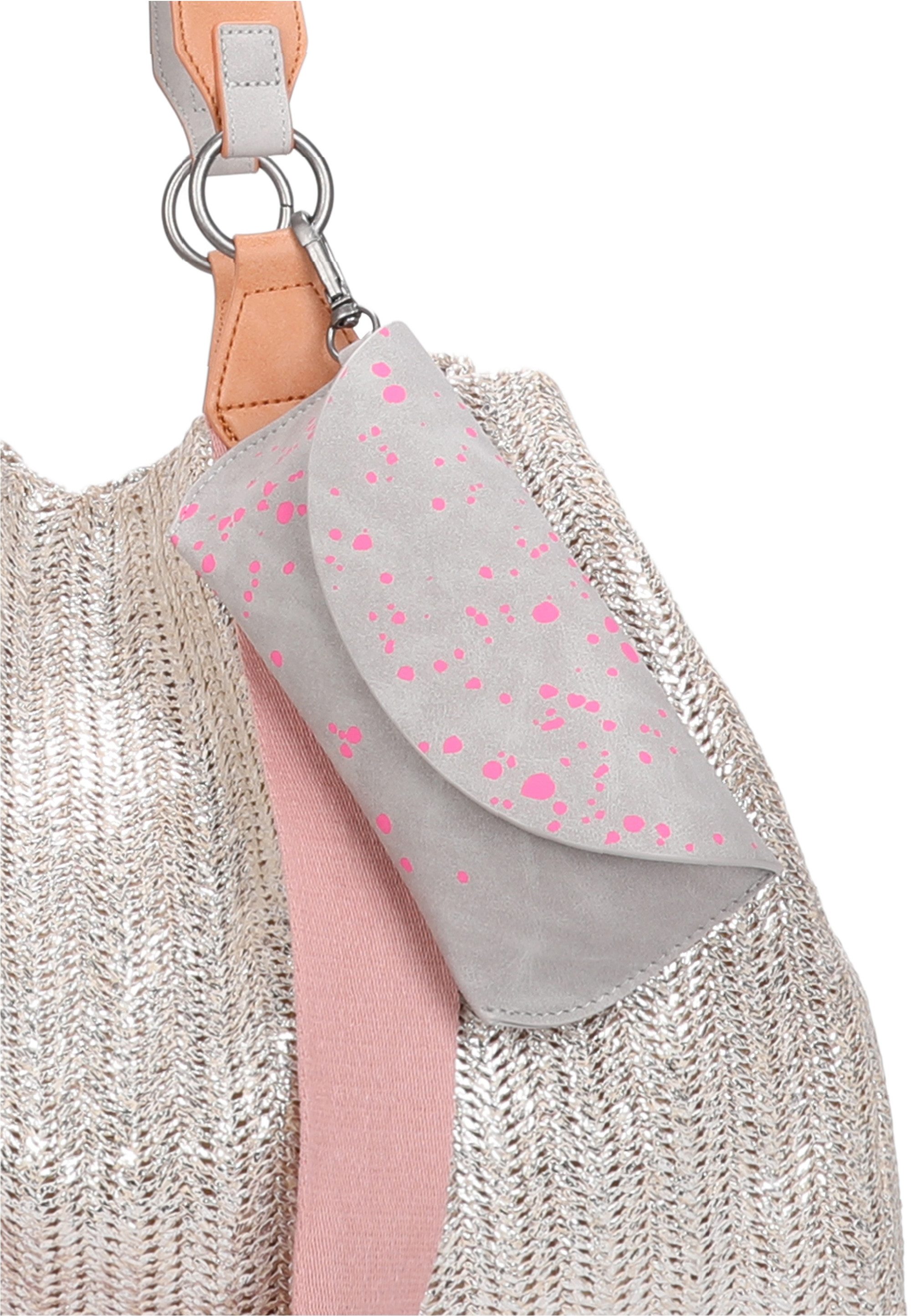Fritzi aus Preußen Henkeltasche Izzy Medium Limited Painted Straw, mit abnehmbarem Brillenetui