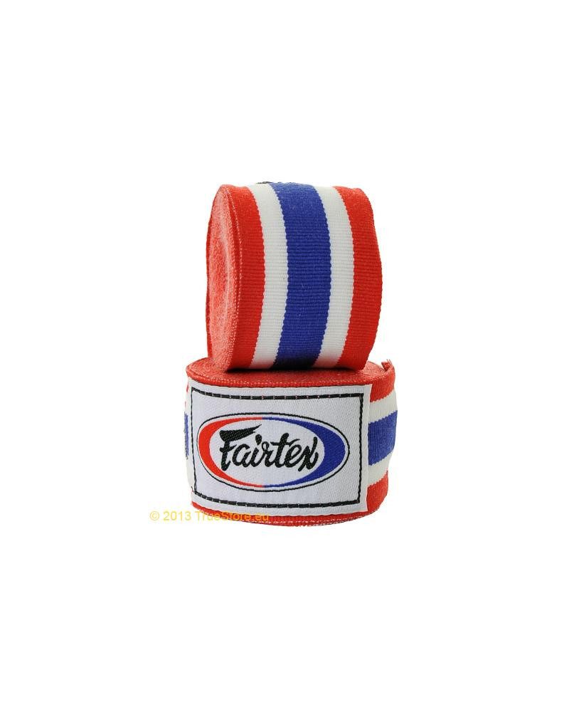 Fairtex Boxbandagen Fairtex Elastische Boxbandage 4,50m Thaiflagge (Packung, 1 Paar)