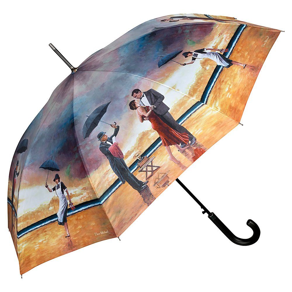 Damen Regenschirme von Lilienfeld Stockregenschirm VON LILIENFELD Regenschirm Theo Michael: Hommage to The Singing Butler Auf-Au