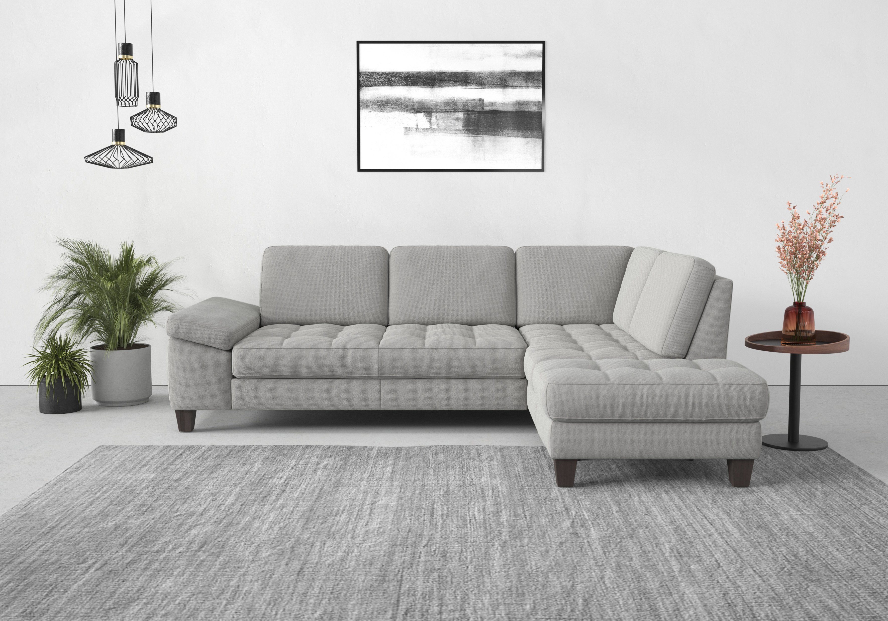sit&more Ecksofa Westham L-Form, mit Ottomane, mit oder ohne Bettfunktion, Bettkasten, Verstellung