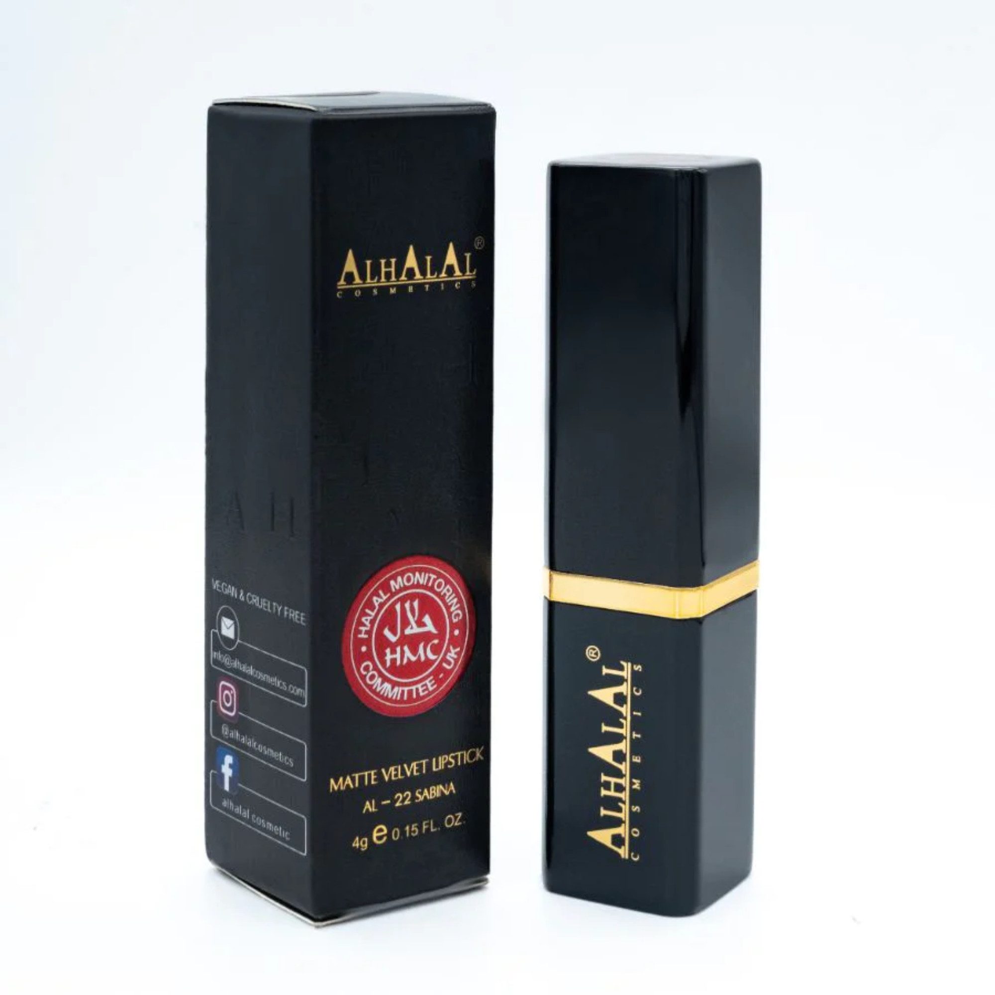 Alhalal Cosmetics Ltd. Lippenstift AL-21 MAHA Halal Lippenstift Nude, Matt, vegan, alkoholfrei & HMC-zertifiziert