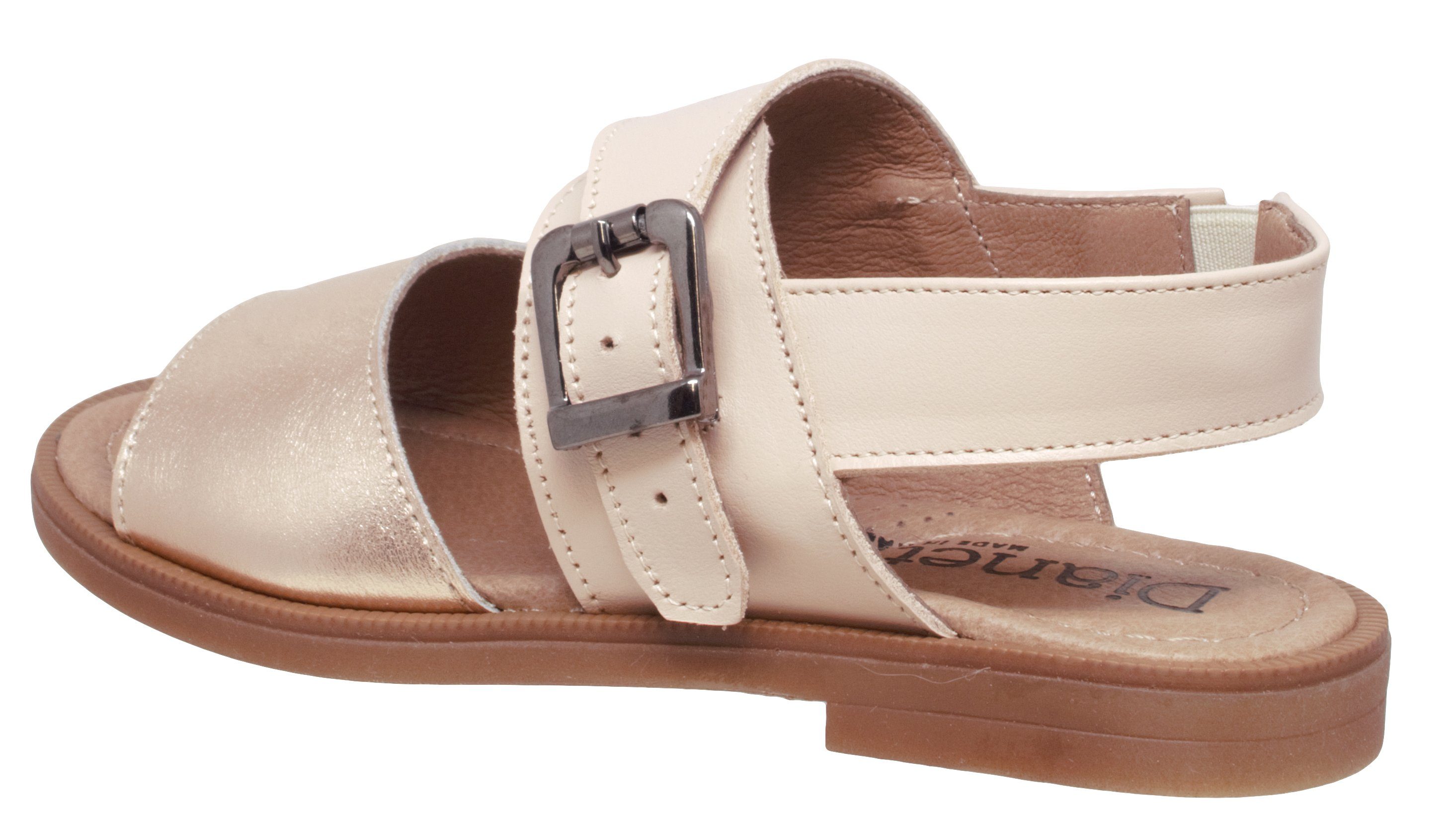 Dianetti Sandalen Dianetti 3317 Mädchen Leder Rosa Beige Gold Sandalette