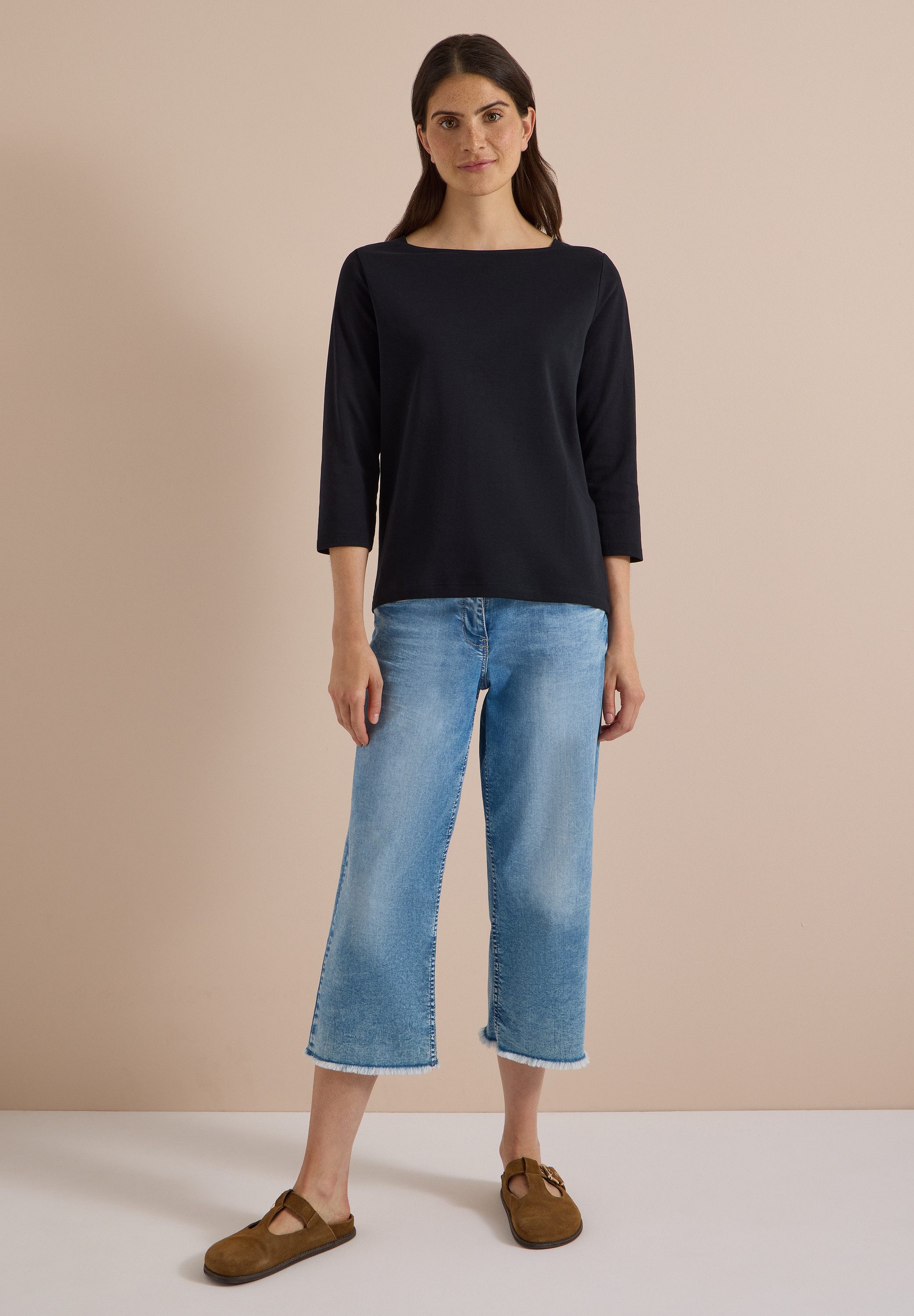 CECIL 3/4-Arm-Shirt aus reiner Baumwolle – Bild 3 von 5