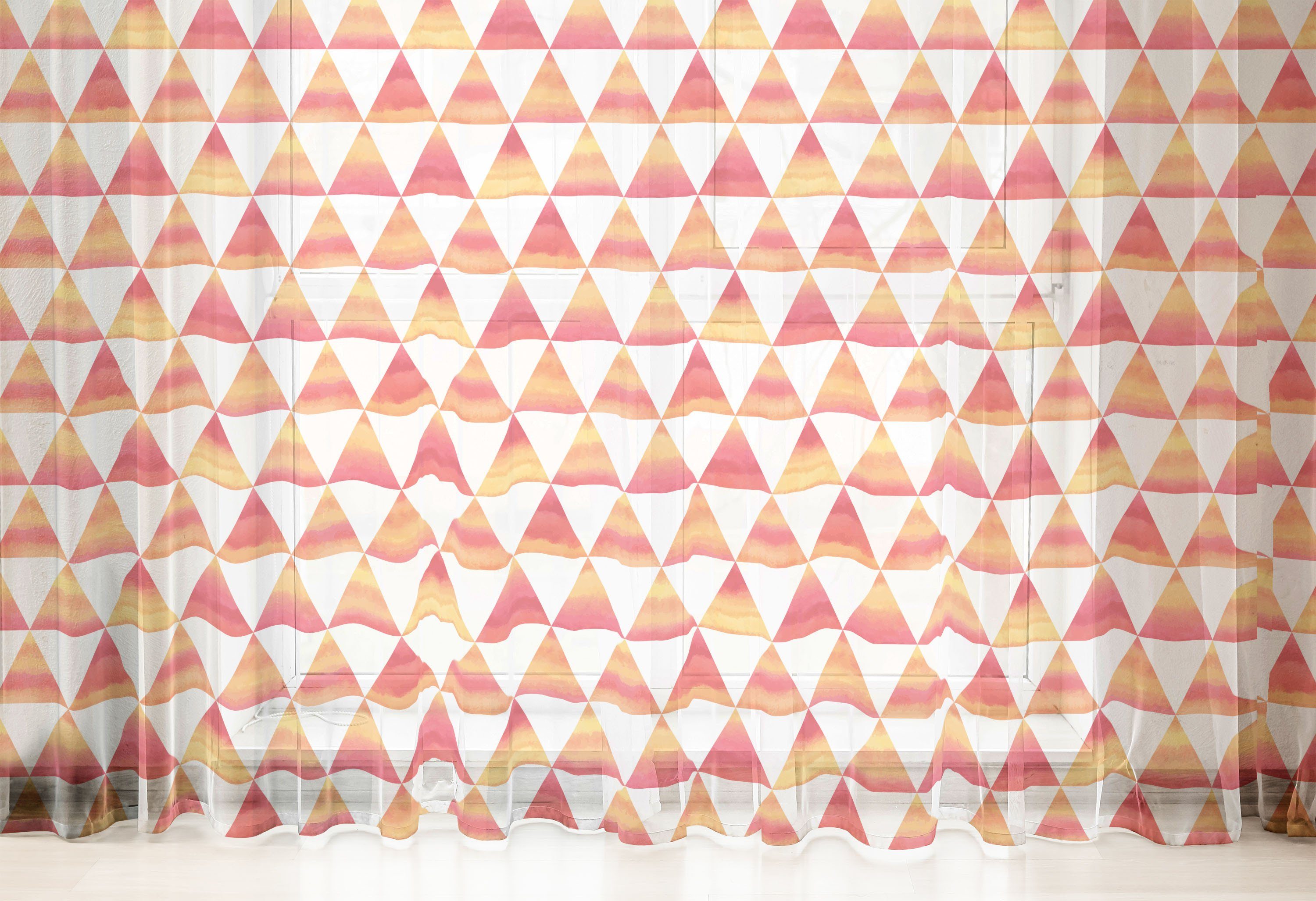 Gardine schiere für Dreieck 2 Drapierung Party Abstrakt geometrische Kunst Abakuhaus, Panels, Hochzeit