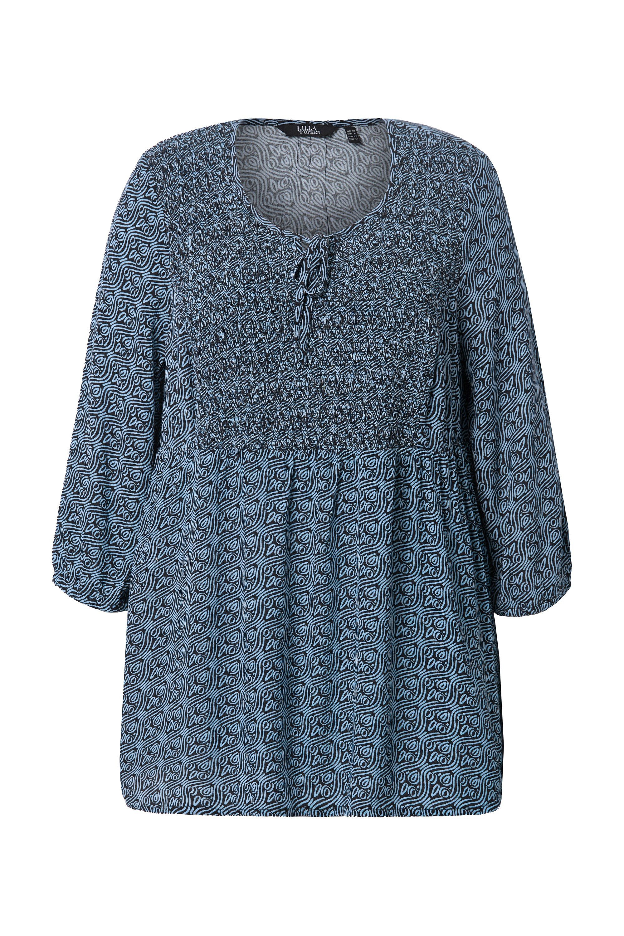 Ulla Popken Tunika Bluse A-Linie Smok-Einsatz günstig online kaufen