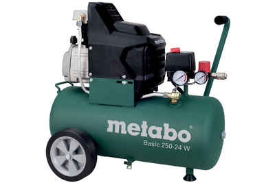 Metabo Professional Kompressor Basic 250-24 W, 1500 W, max. 8,00 bar, 24,00 l, Ölgeschmiert, im Karton