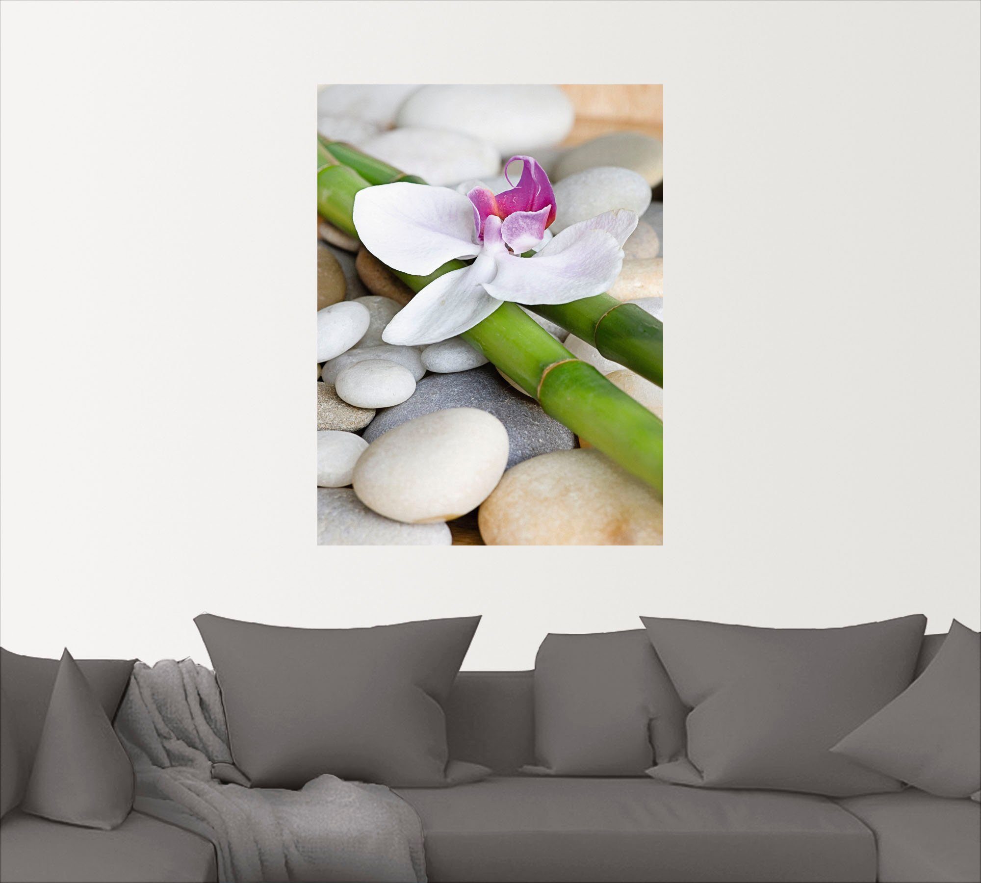 Orchidee, Zen Zen Poster oder Artland St), Leinwandbild, als versch. Alubild, Größen (1 Wandaufkleber Wandbild in
