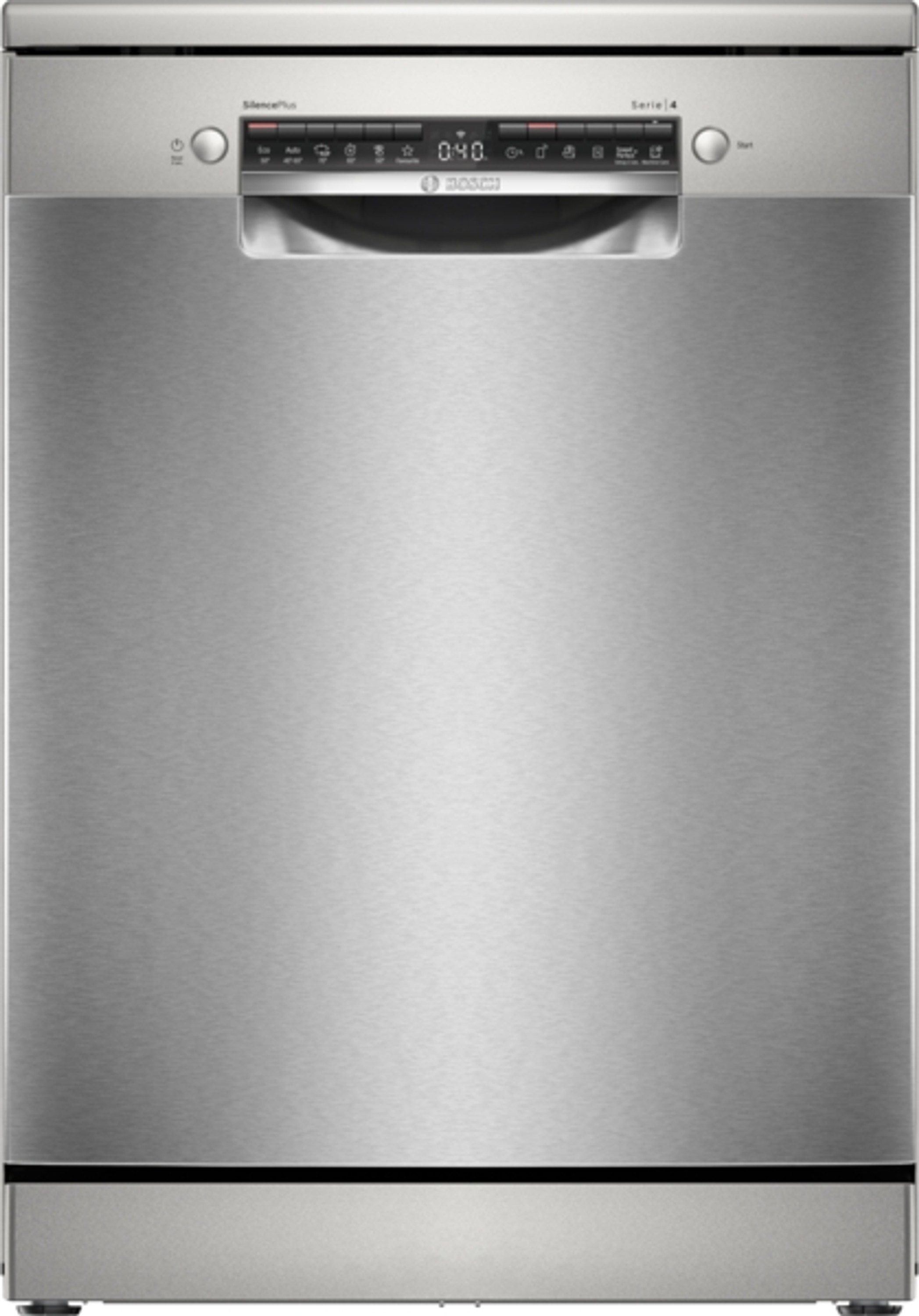 BOSCH Standgeschirrspüler SMS4EMI06E, 9 l, 14 Maßgedecke, Dosier Assistent, Eco Silence Drive, VarioSchublade