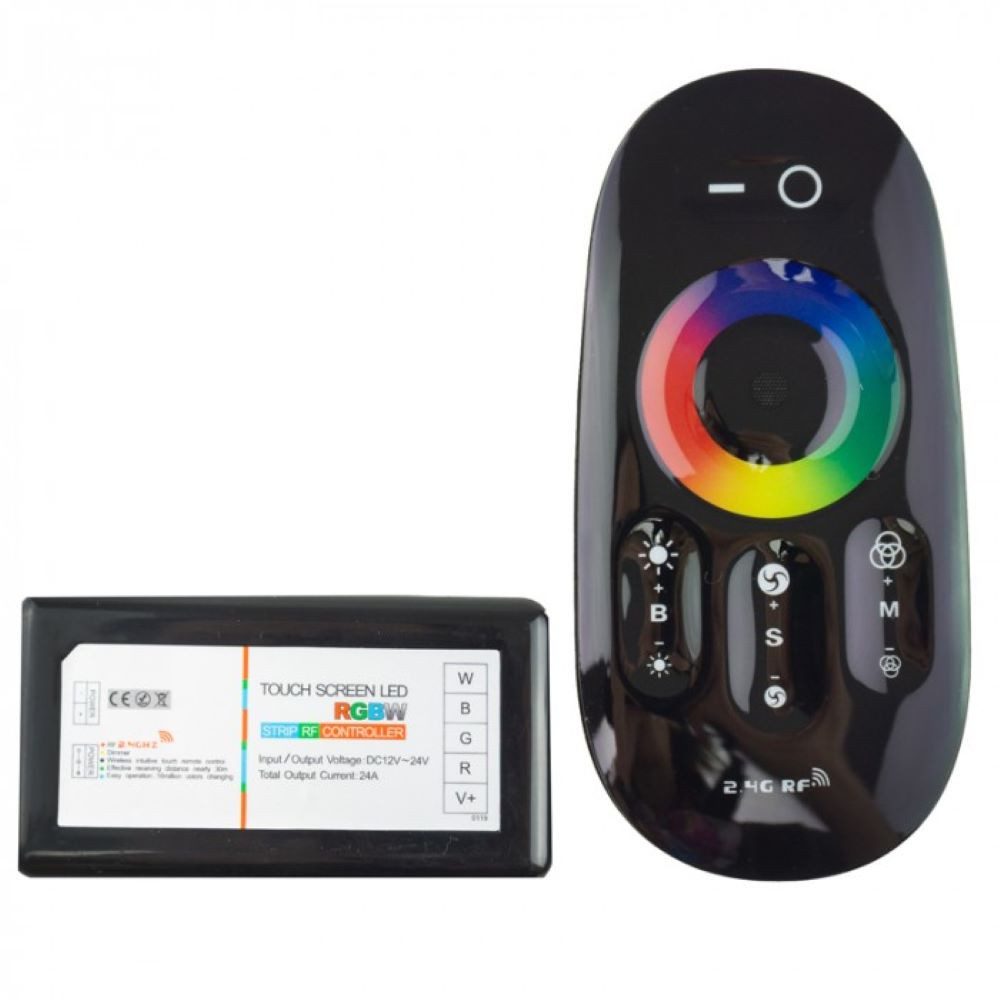 XENON LED Dekolicht 4039 LED RGB Leuchte COB Kunststoff-Weiß 5x 50cm 4Zonen Fernbedienung, Xenon / Mehrfarbig RGB