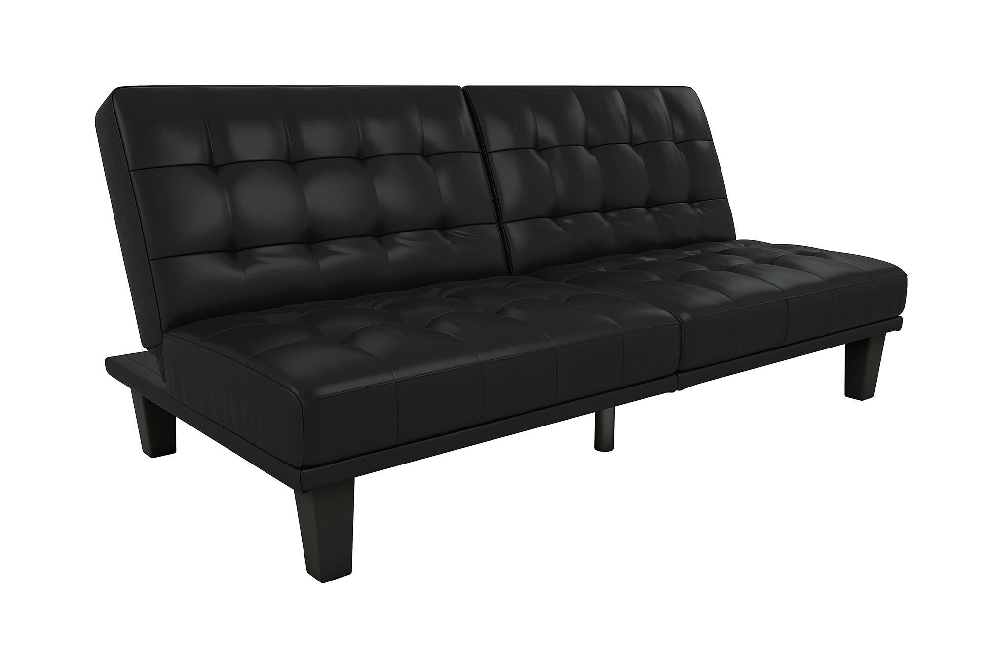 loft24 Schlafsofa Dexter, Breite 186,5 cm, Sitzhöhe 40,5 cm schwarz