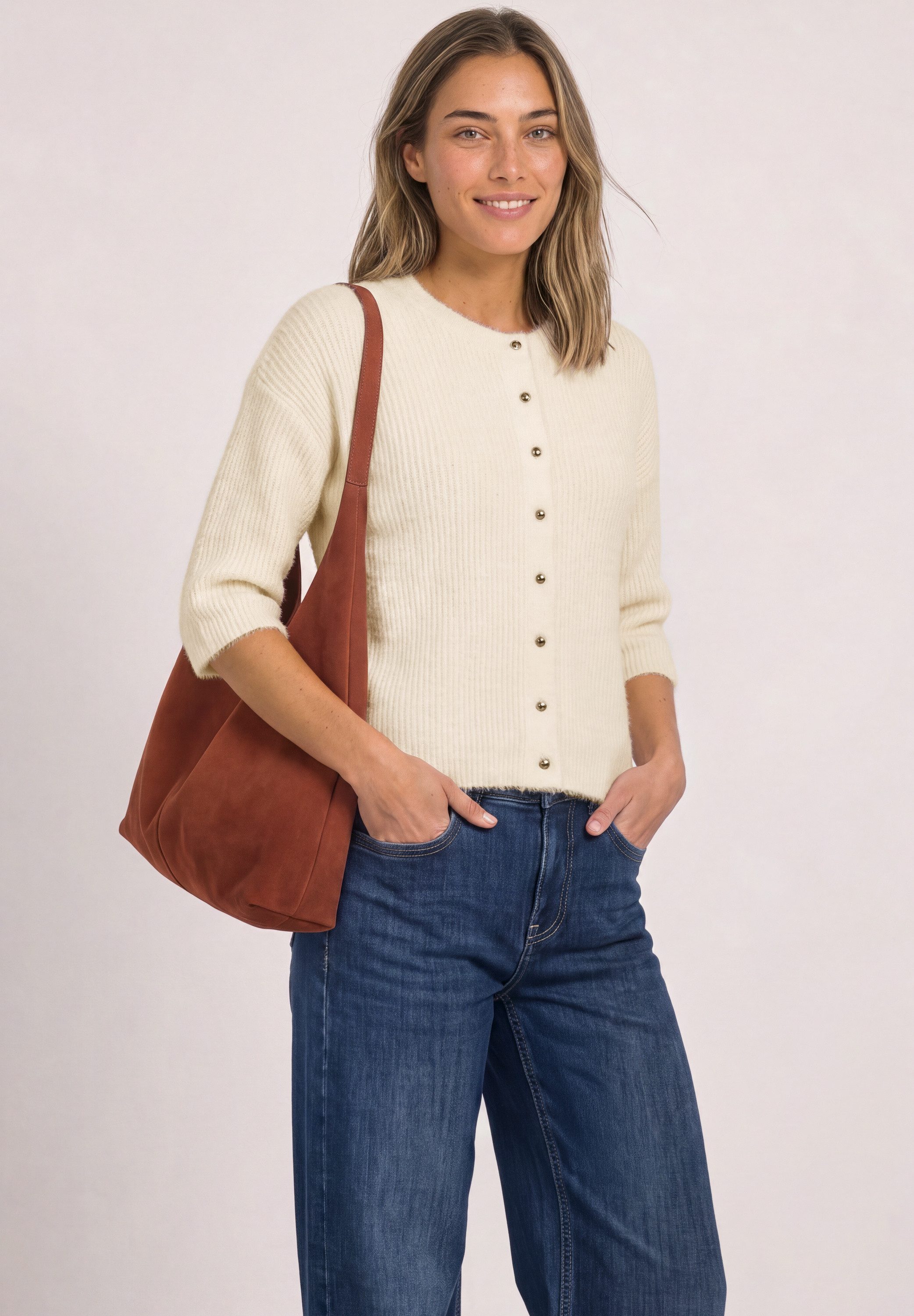 STREET ONE Cardigan mit Rundhalsausschnitt