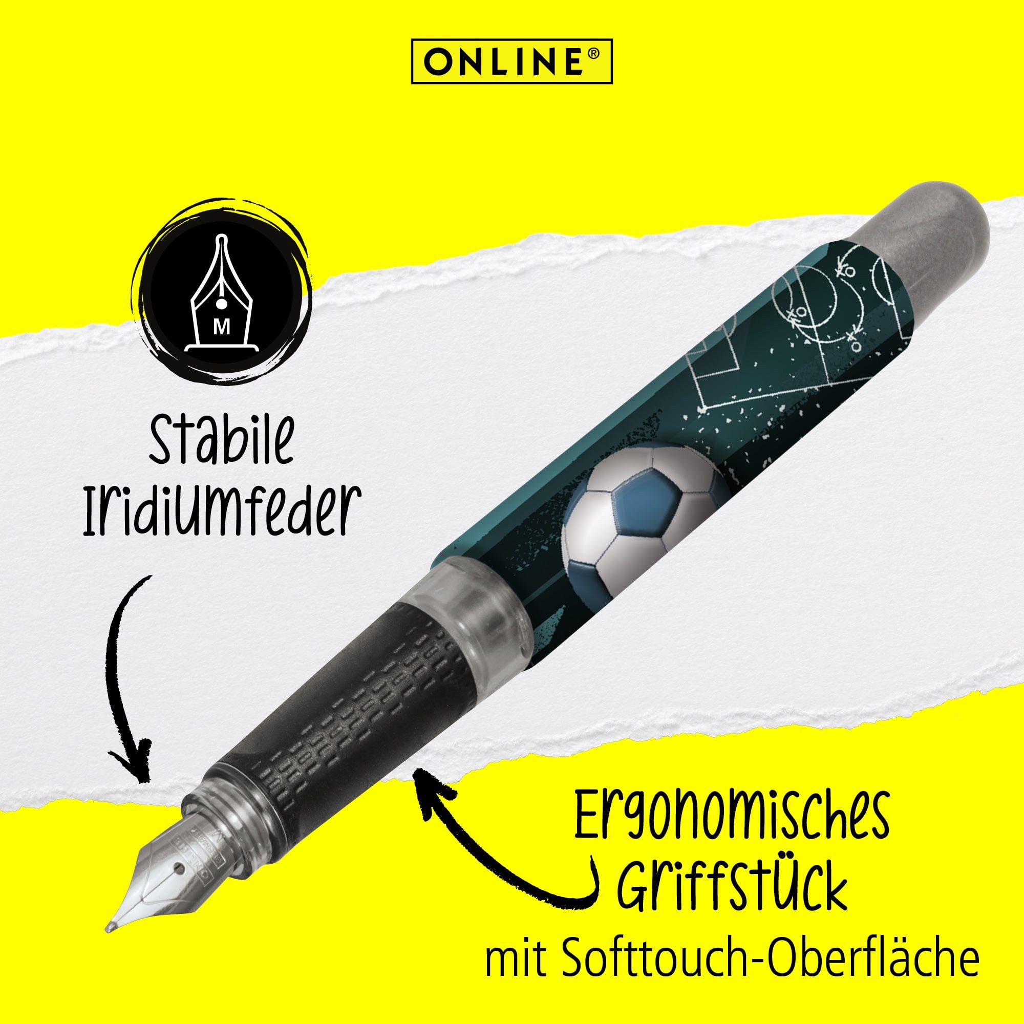 Online Pen Füller College Füllhalter, ergonomisch, ideal für die Schule, hergestellt in Deutschland – Bild 2 von 5