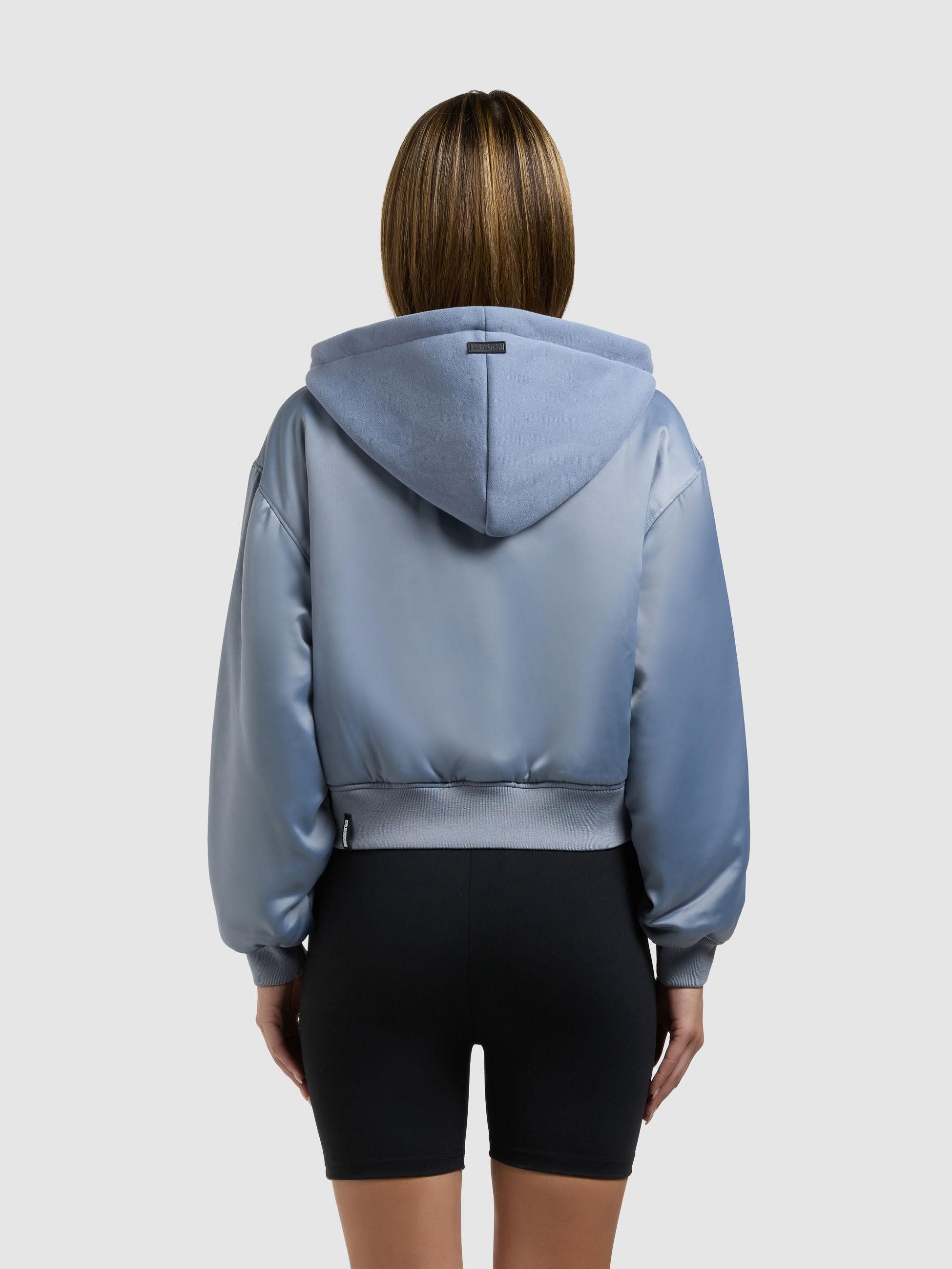 khujo Collegejacke Chani Kurze Damen Bomberjacke mit Kapuze