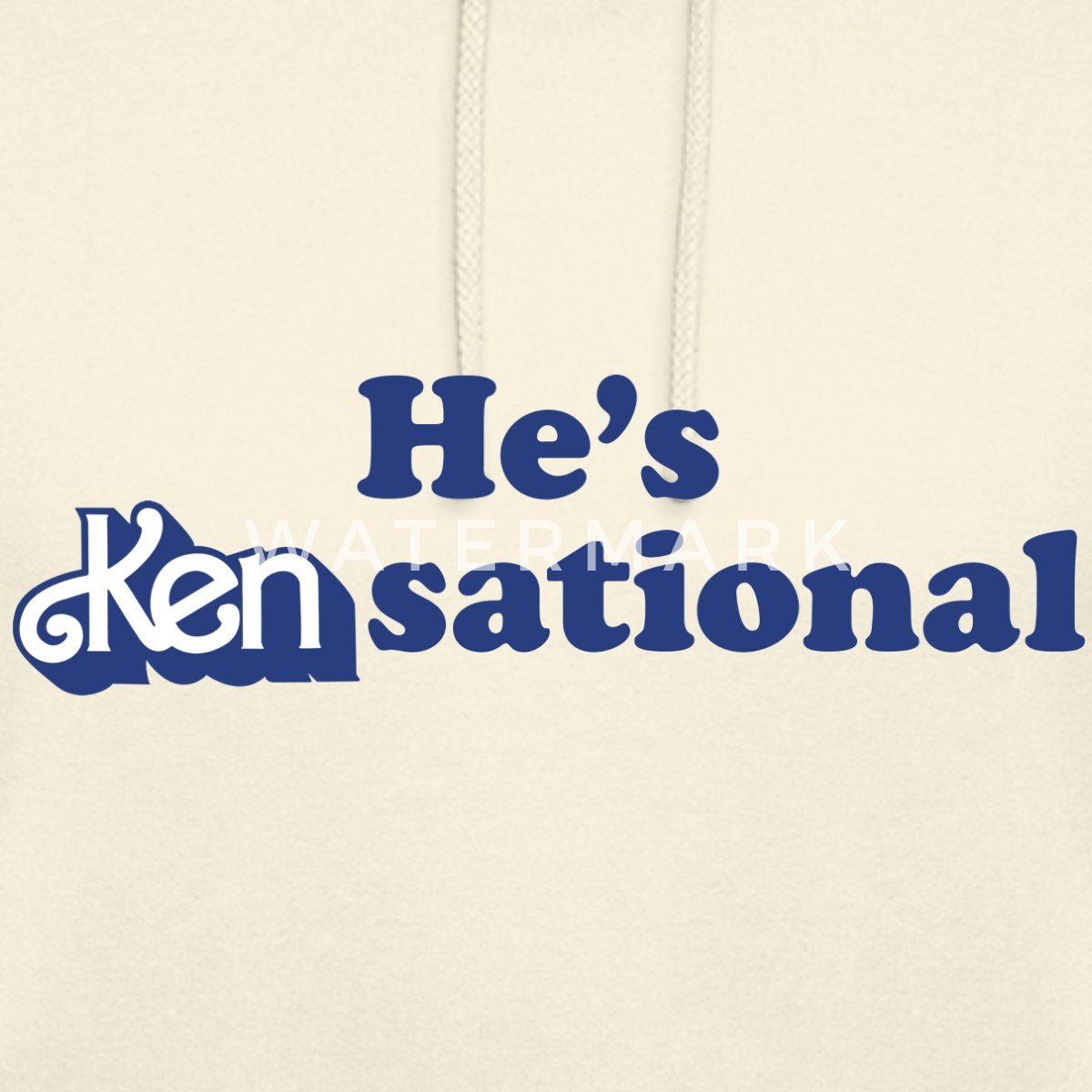 Spreadshirt Hoodie Barbie Ken Design Lustiger Spruch He's Kensational Unisex Hoodie (1-tlg)