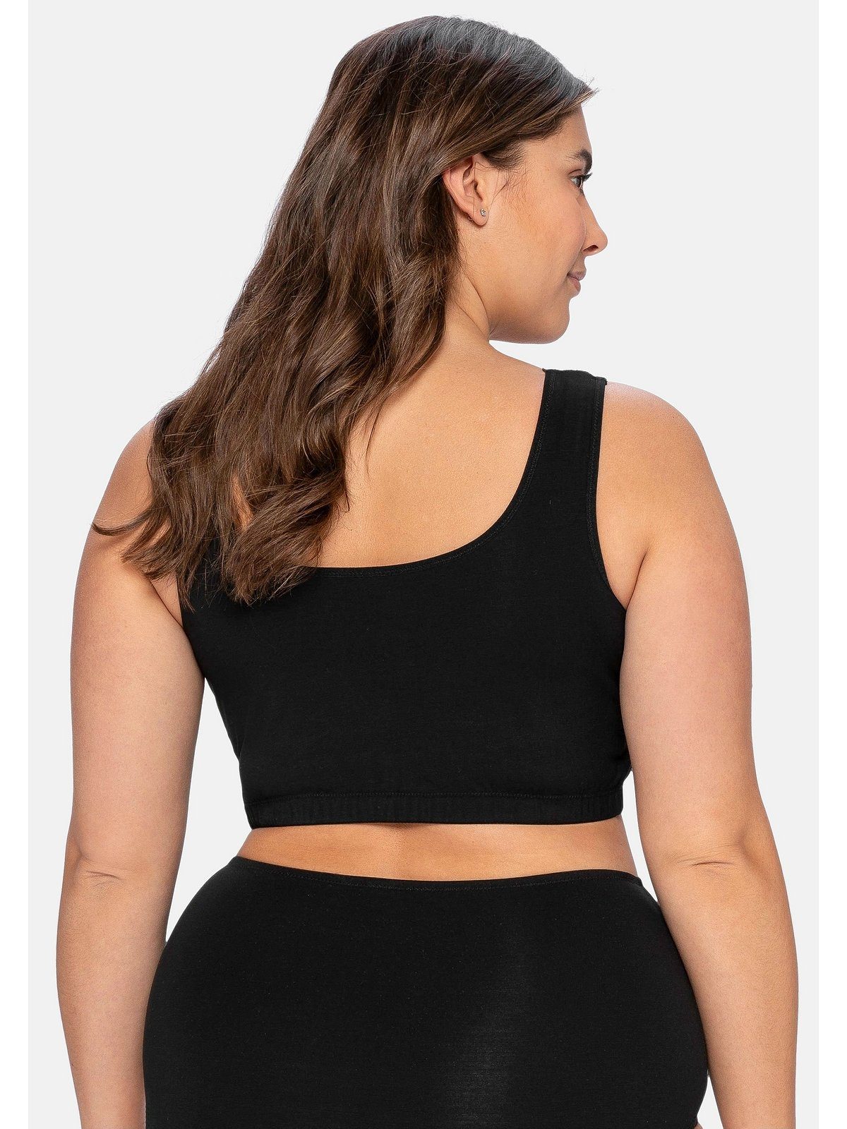 Sheego Bügelloser BH Große Größen in Bustier-Form, mit Spitzenborte